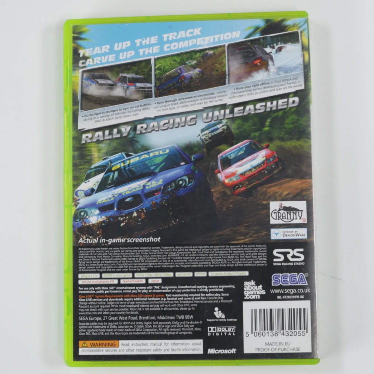 Xbox 360 - SEGA Rally - productfoto 2