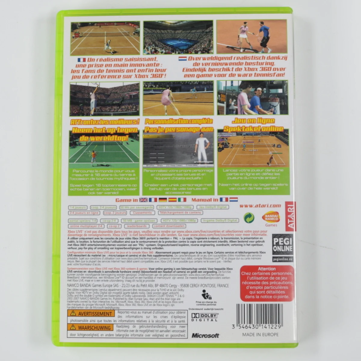 Xbox 360 - Smash Court Tennis 3 - productfoto 8