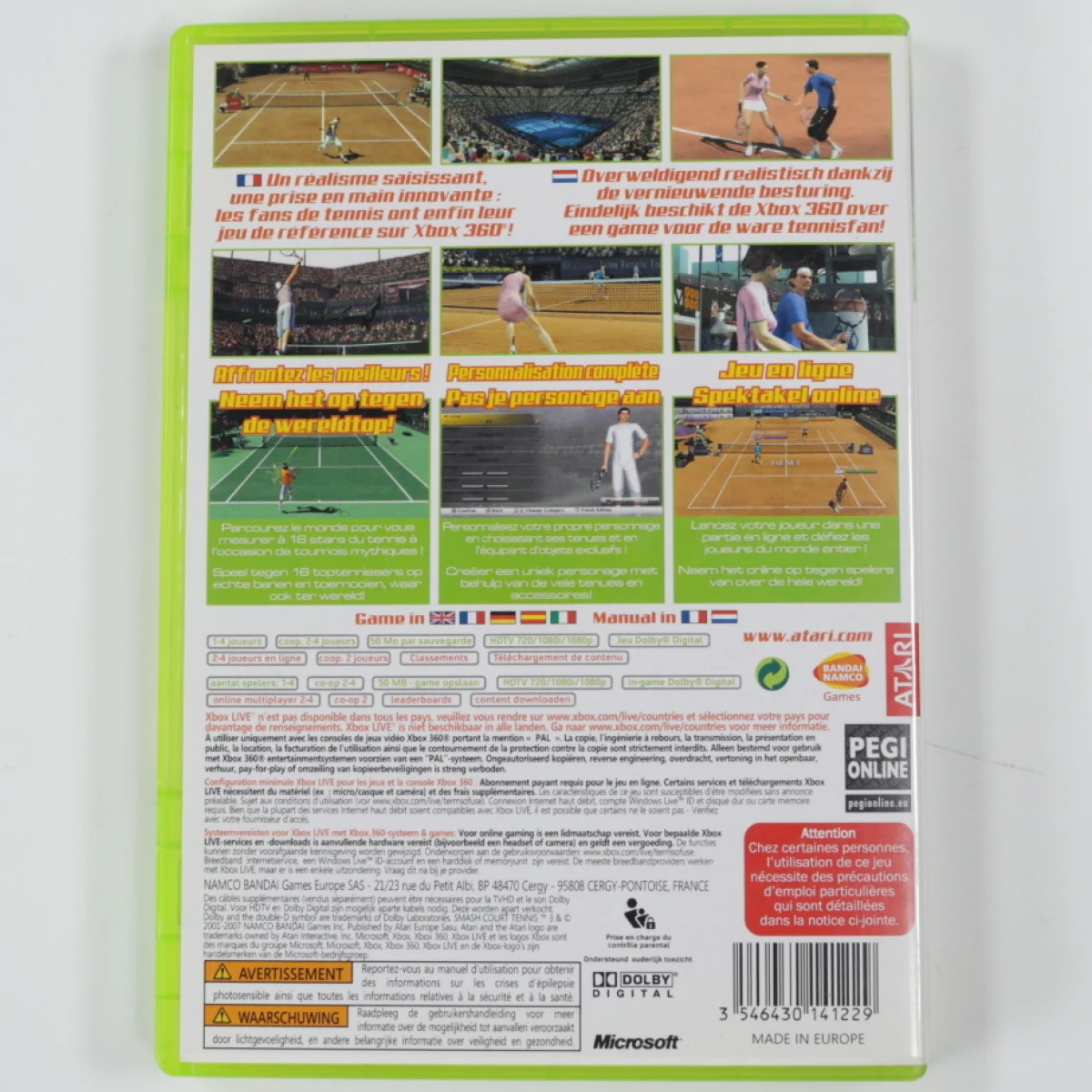 Xbox 360 - Smash Court Tennis 3 - productfoto 5