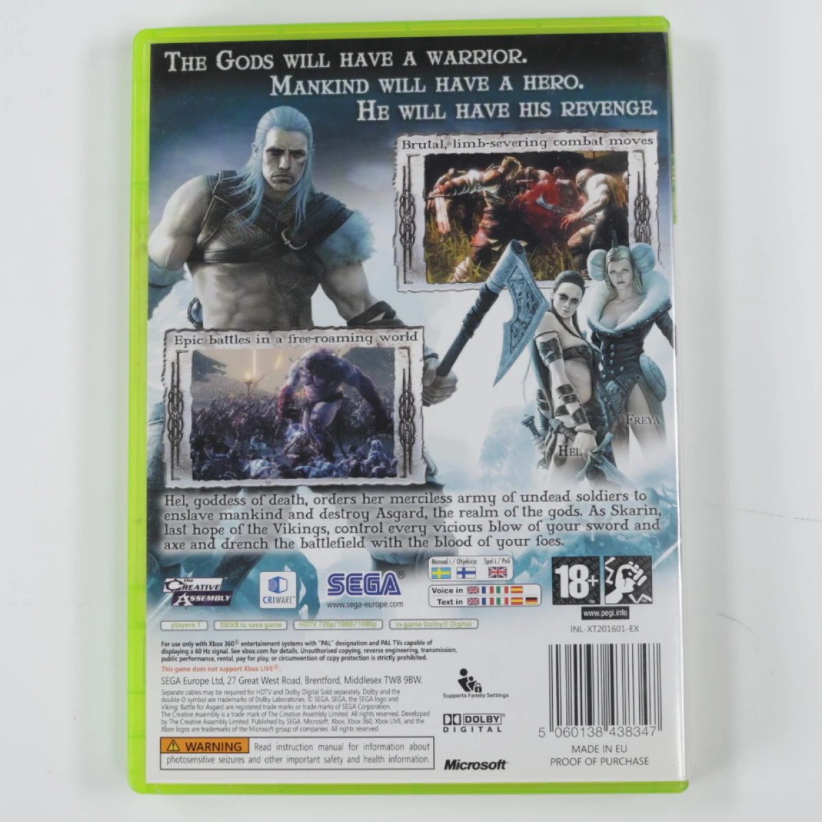 Xbox 360 - VIKING: Battle for Asgard - productfoto 2
