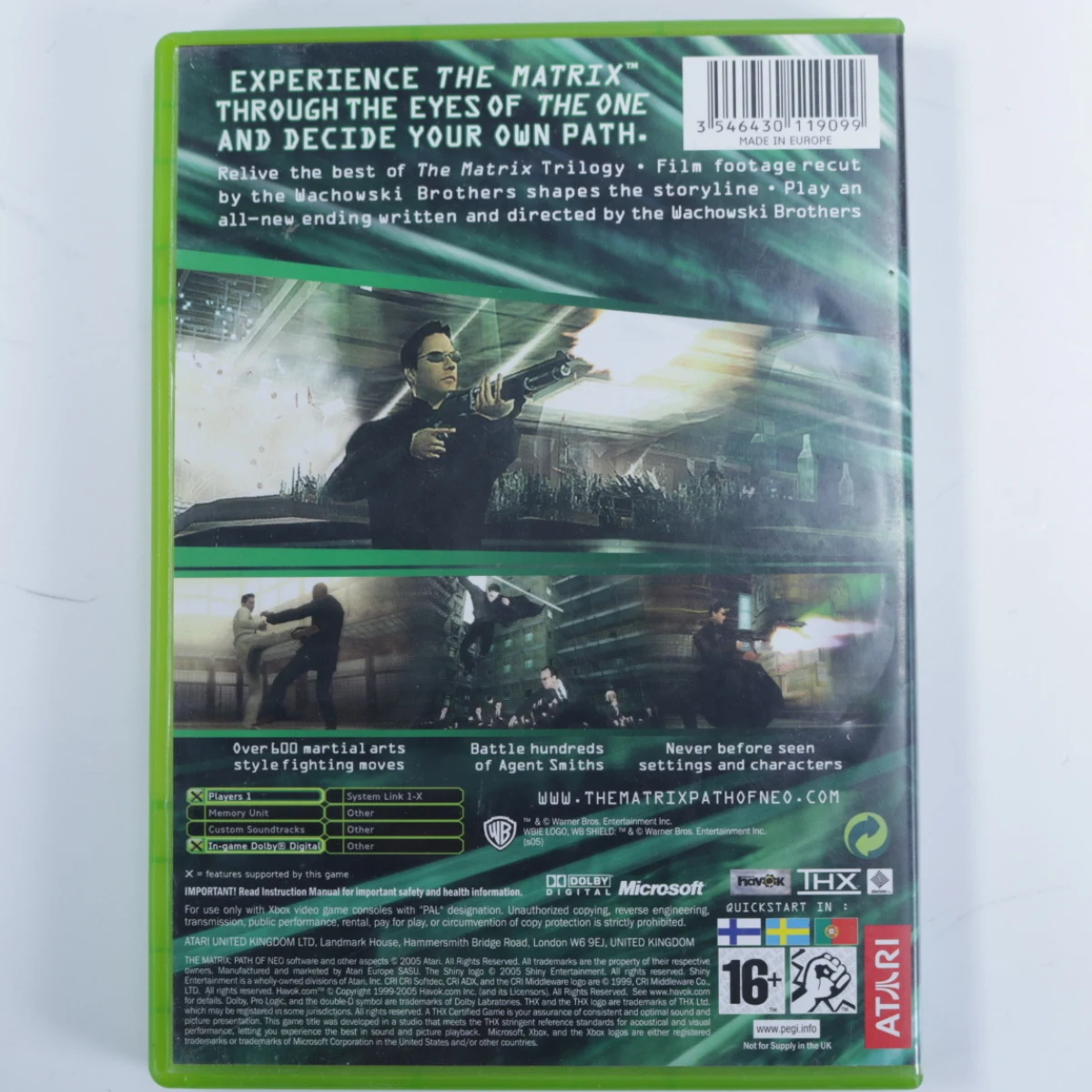 Xbox Classic - Matrix Path of Neo - productfoto 2