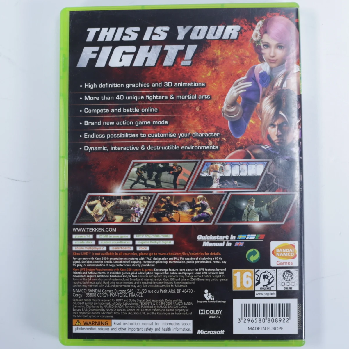 Xbox 360 - Tekken 6 - productfoto 2