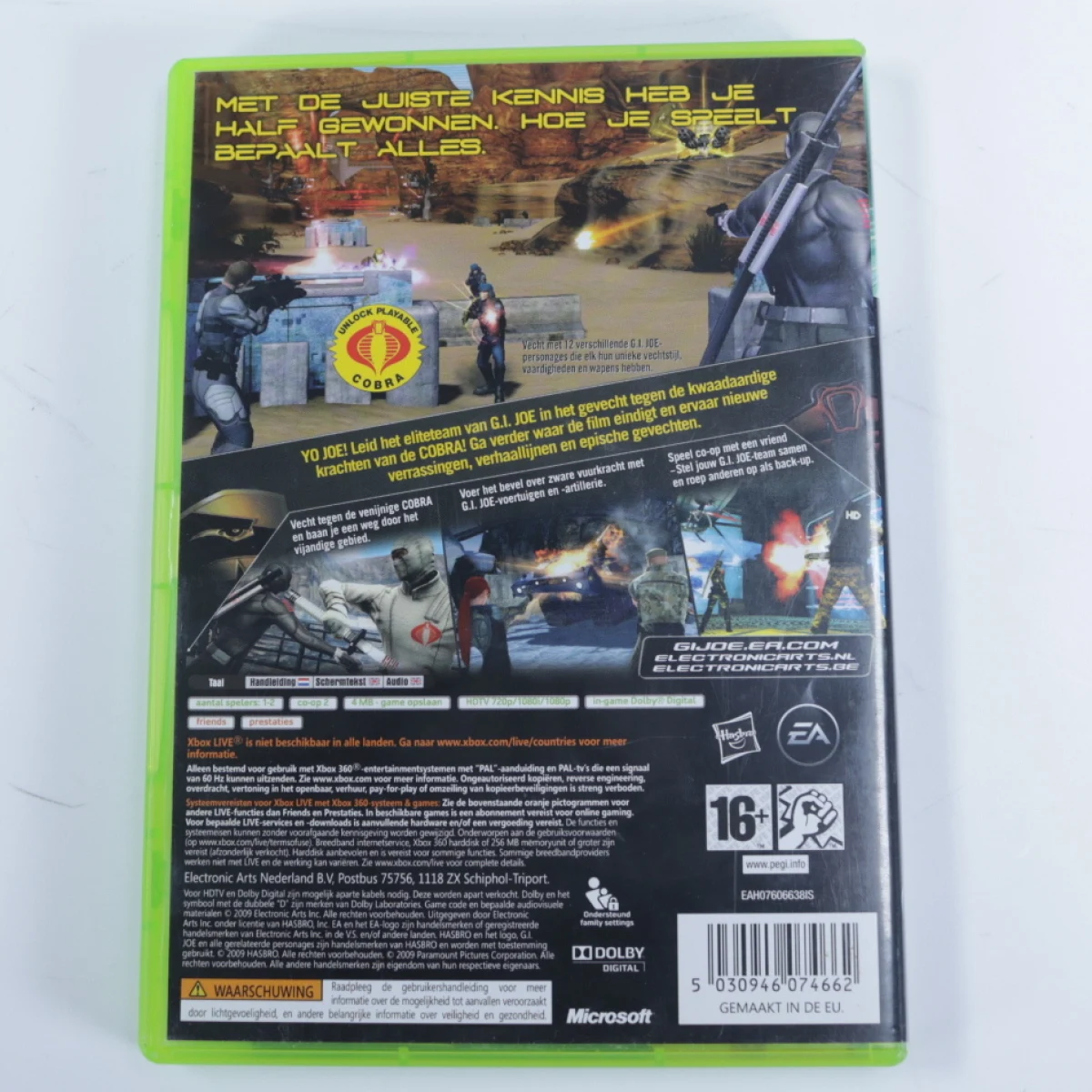 Xbox 360 - G.I. Joe: The Rise of Cobra - Electronic Arts - productfoto 2