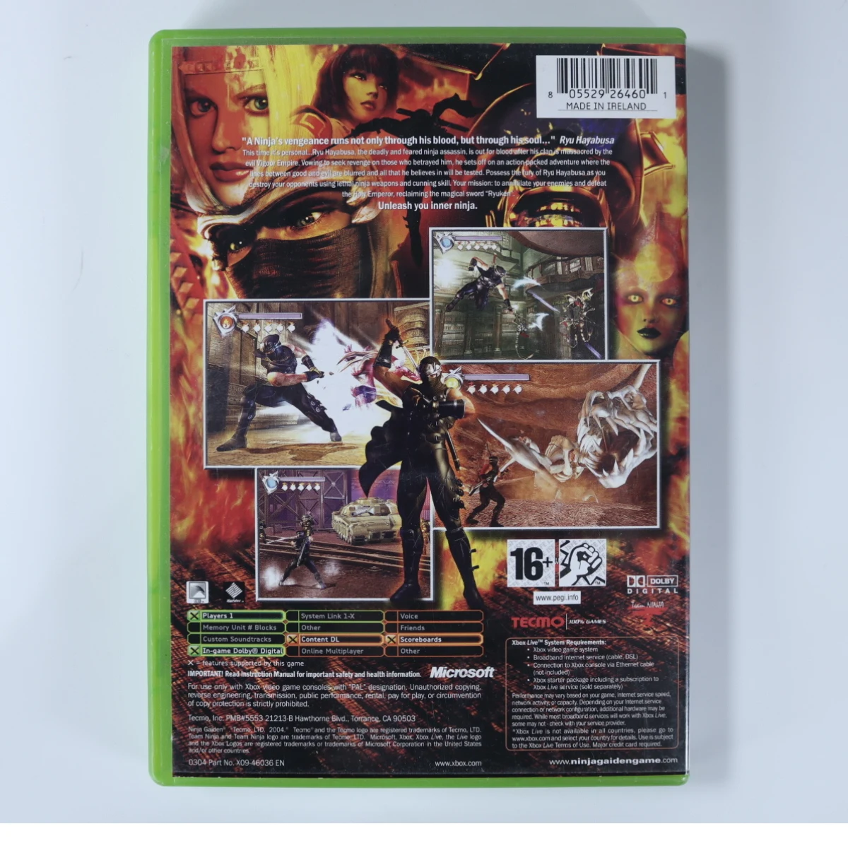 Xbox Classic – Ninja Gaiden - productfoto 2