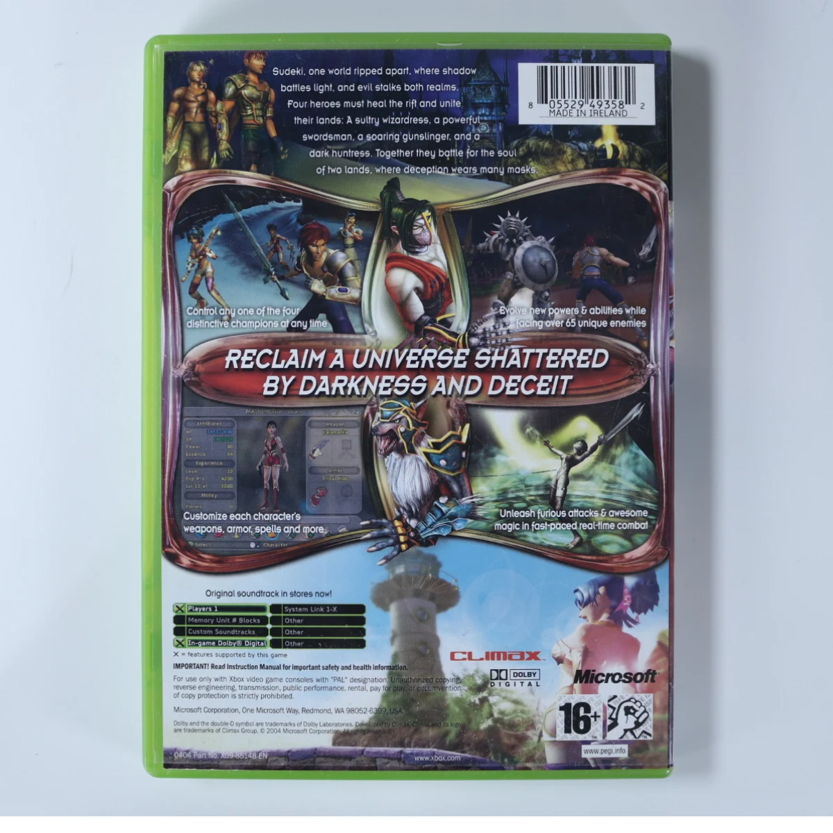 Xbox Classic – Sudeki [No Manual] - Climax Studios - productfoto 2