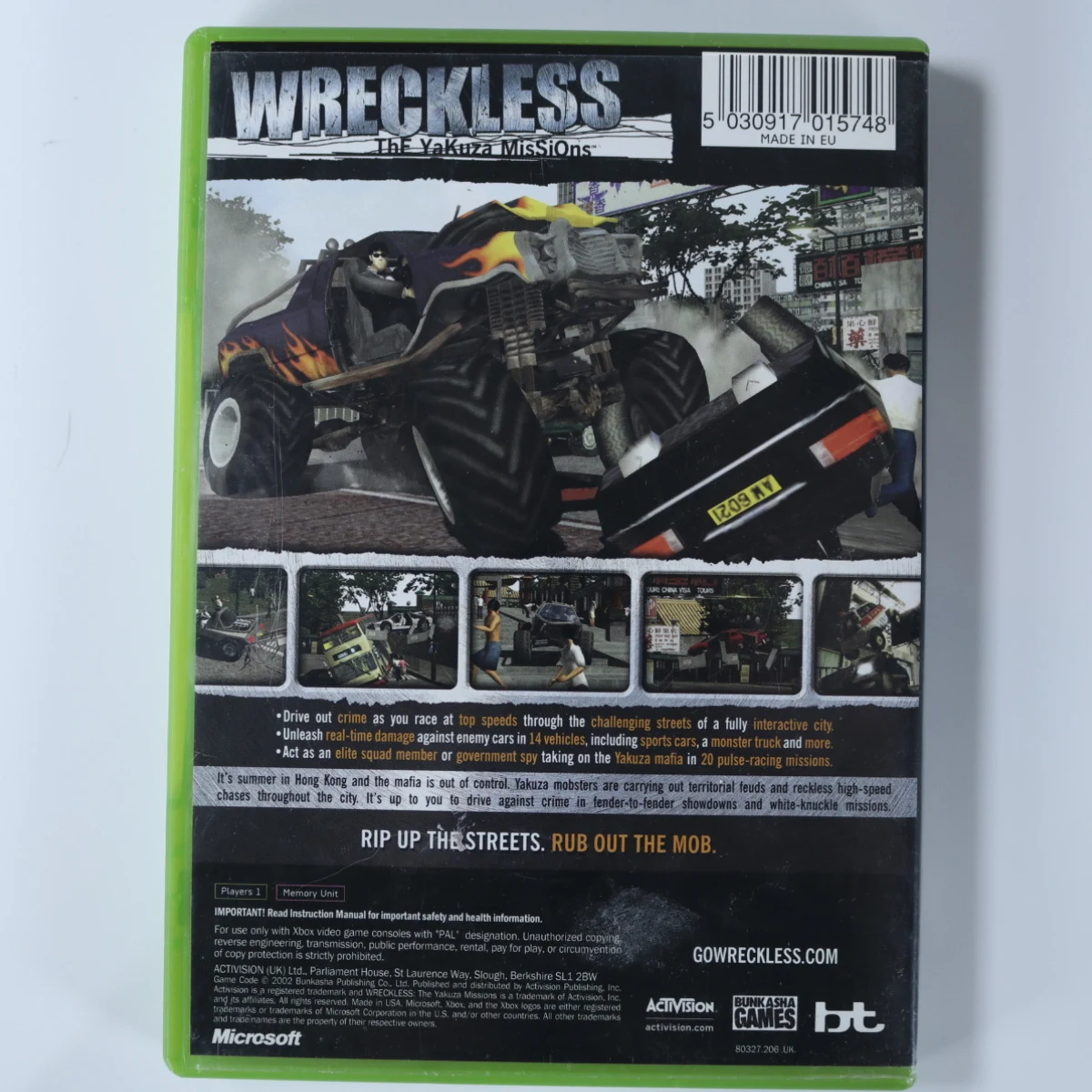 Xbox Classic - Wreckless: The Yakuza Missions - Bunkasha Games - productfoto 3