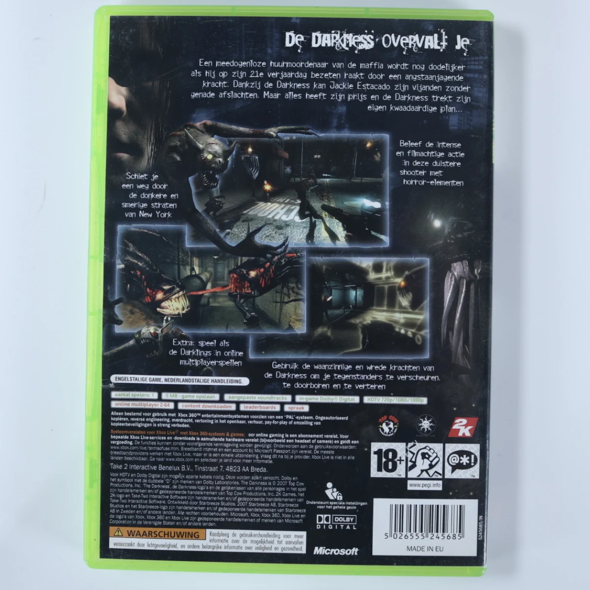 Xbox 360 - The Darkness - productfoto 3