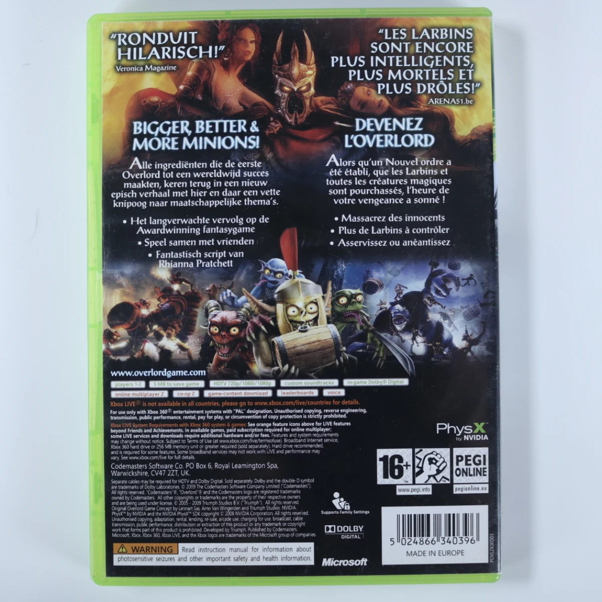 Xbox 360 - Overlord - Triumph Studios - productfoto 3