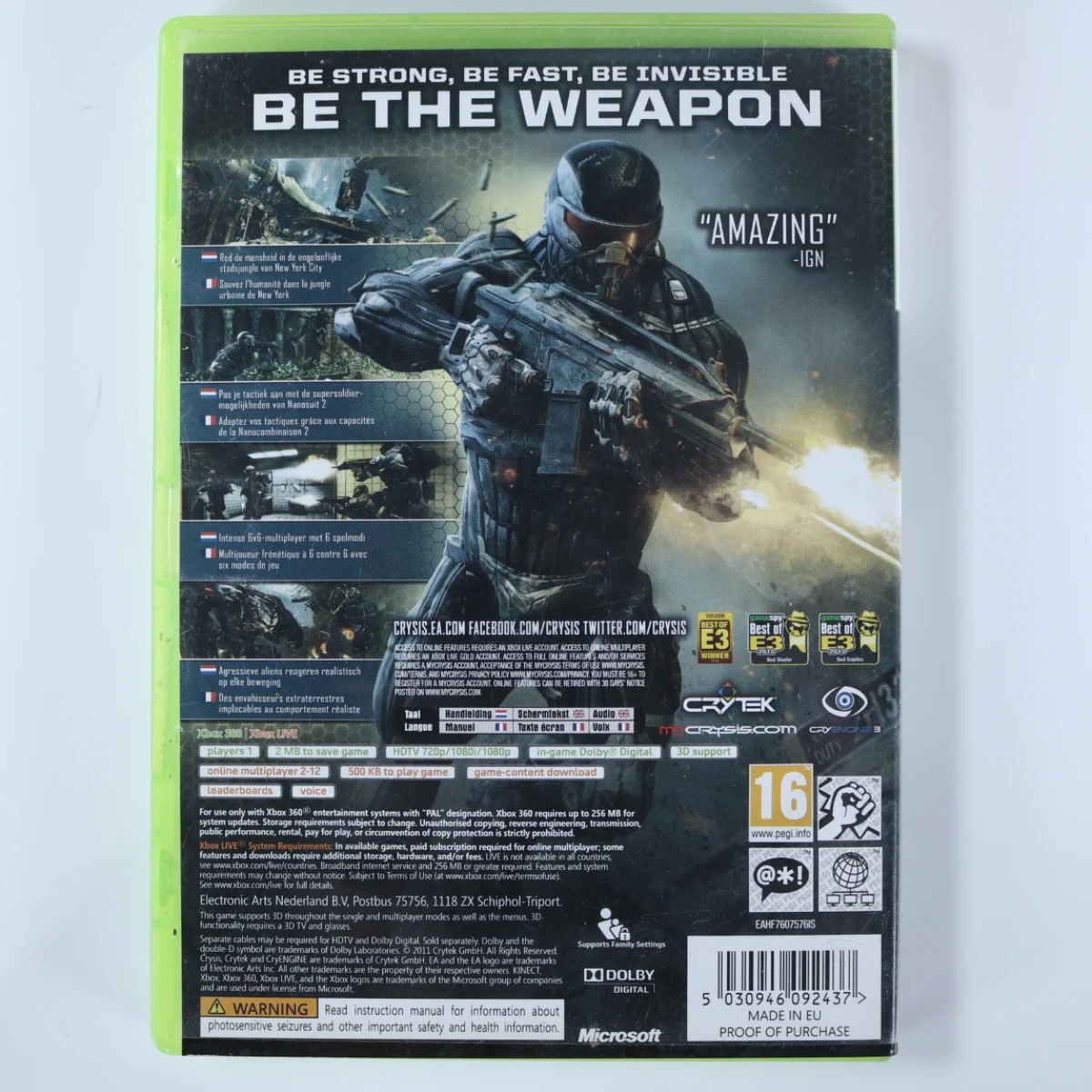 Xbox 360 - Crysis 2 - productfoto 3
