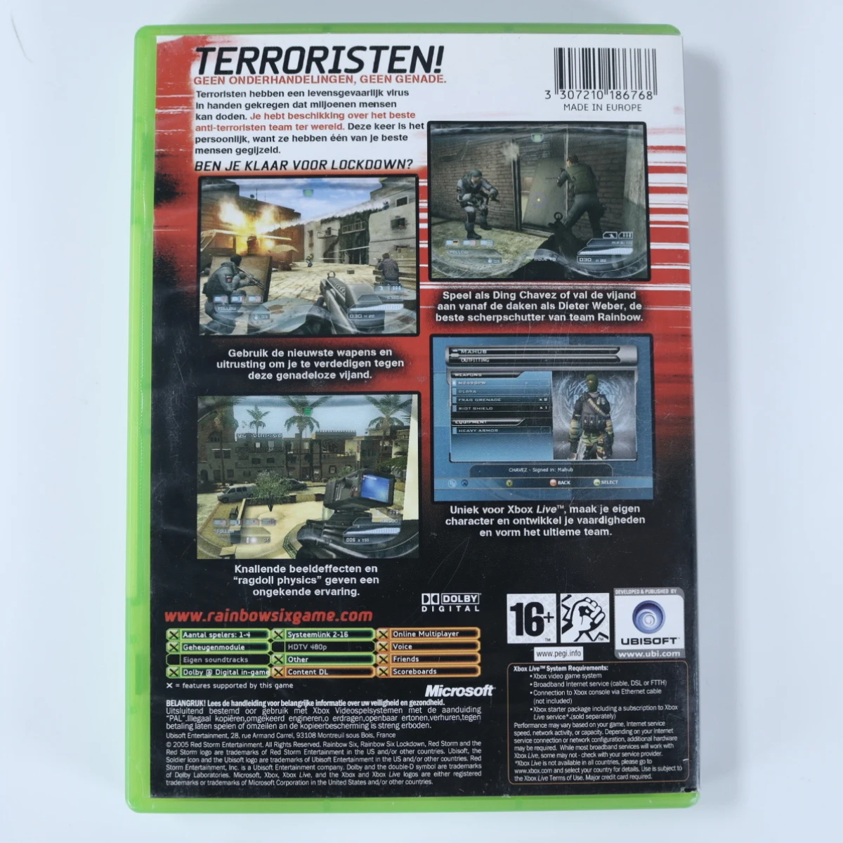 Xbox Classic - Rainbow Six Lockdown - productfoto 3