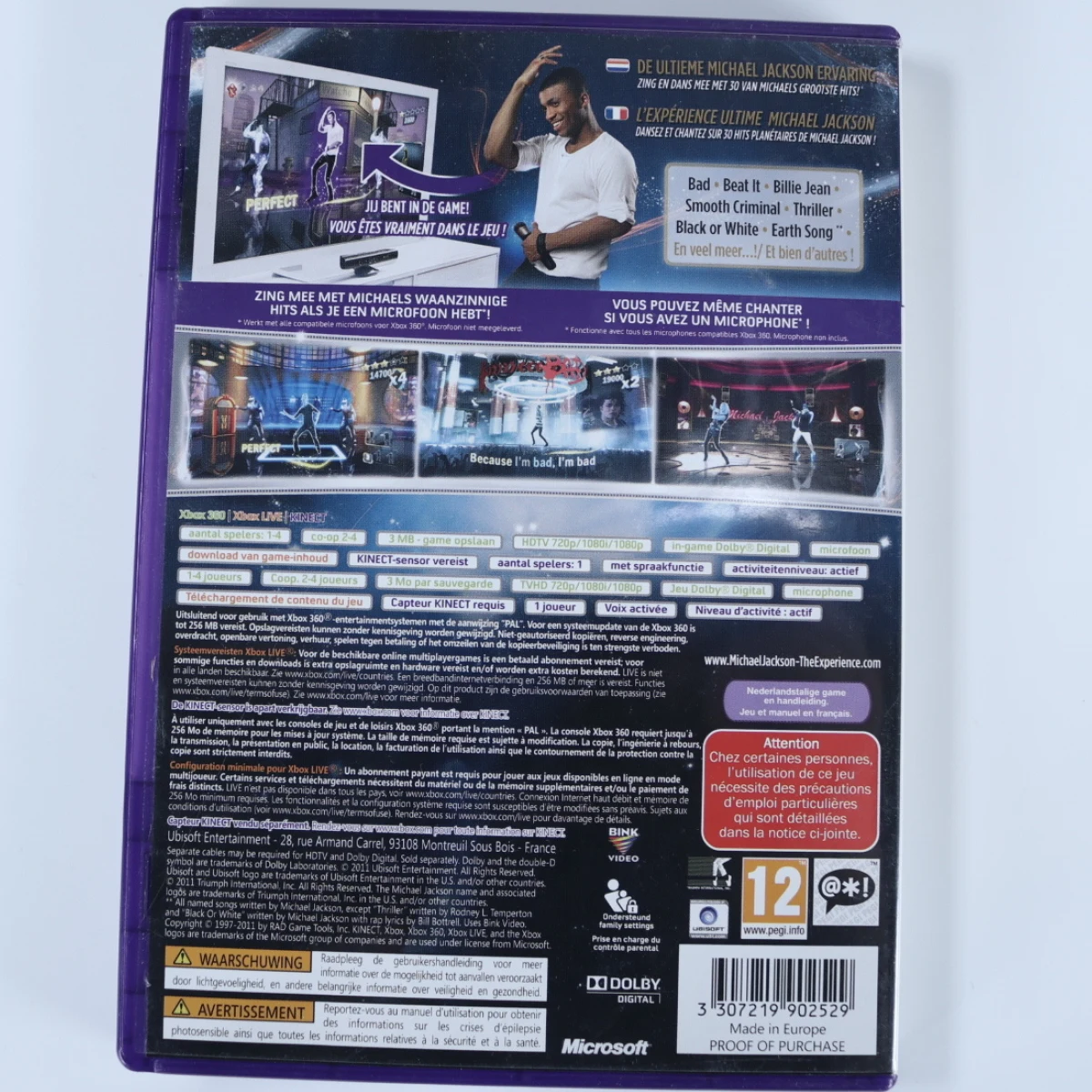 Xbox 360 - Michael Jackson: The Experience - productfoto 2