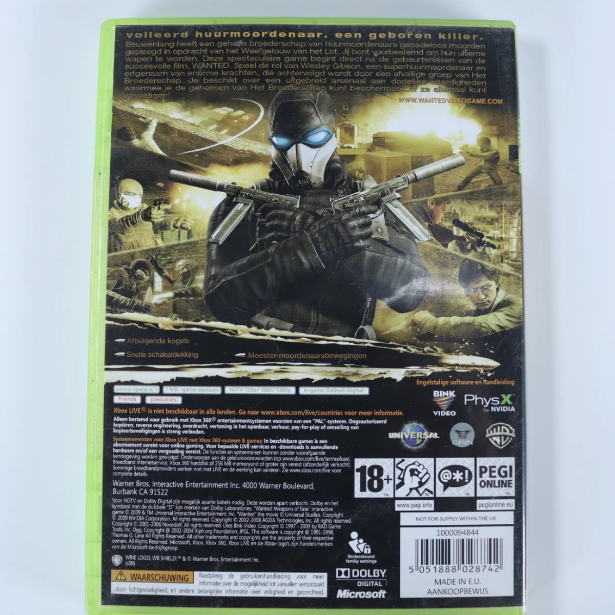 Xbox 360 - Wanted: Weapons of Fate - Grin - productfoto 2
