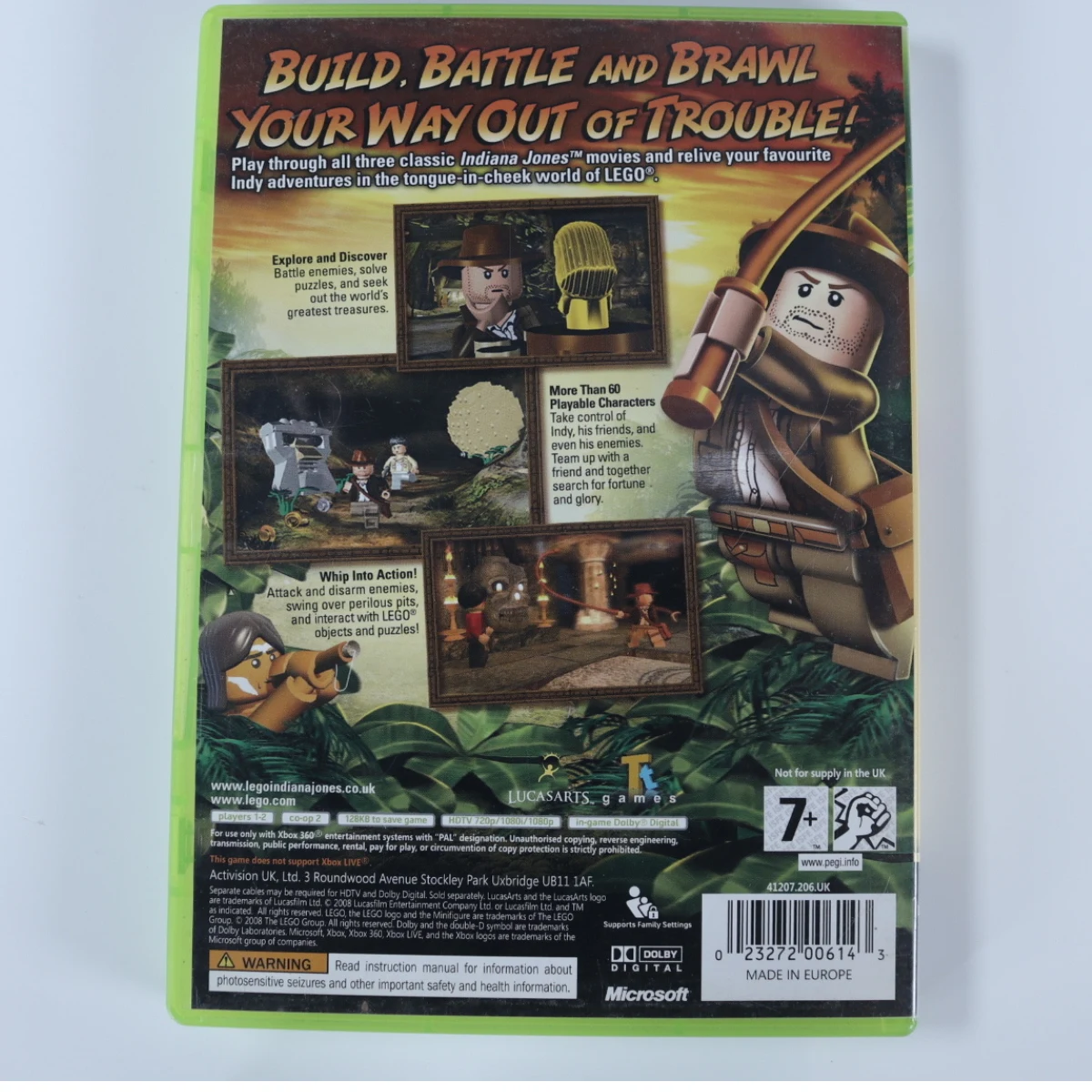 Xbox 360 - Lego Indiana Jones The Original Adventure - productfoto 2