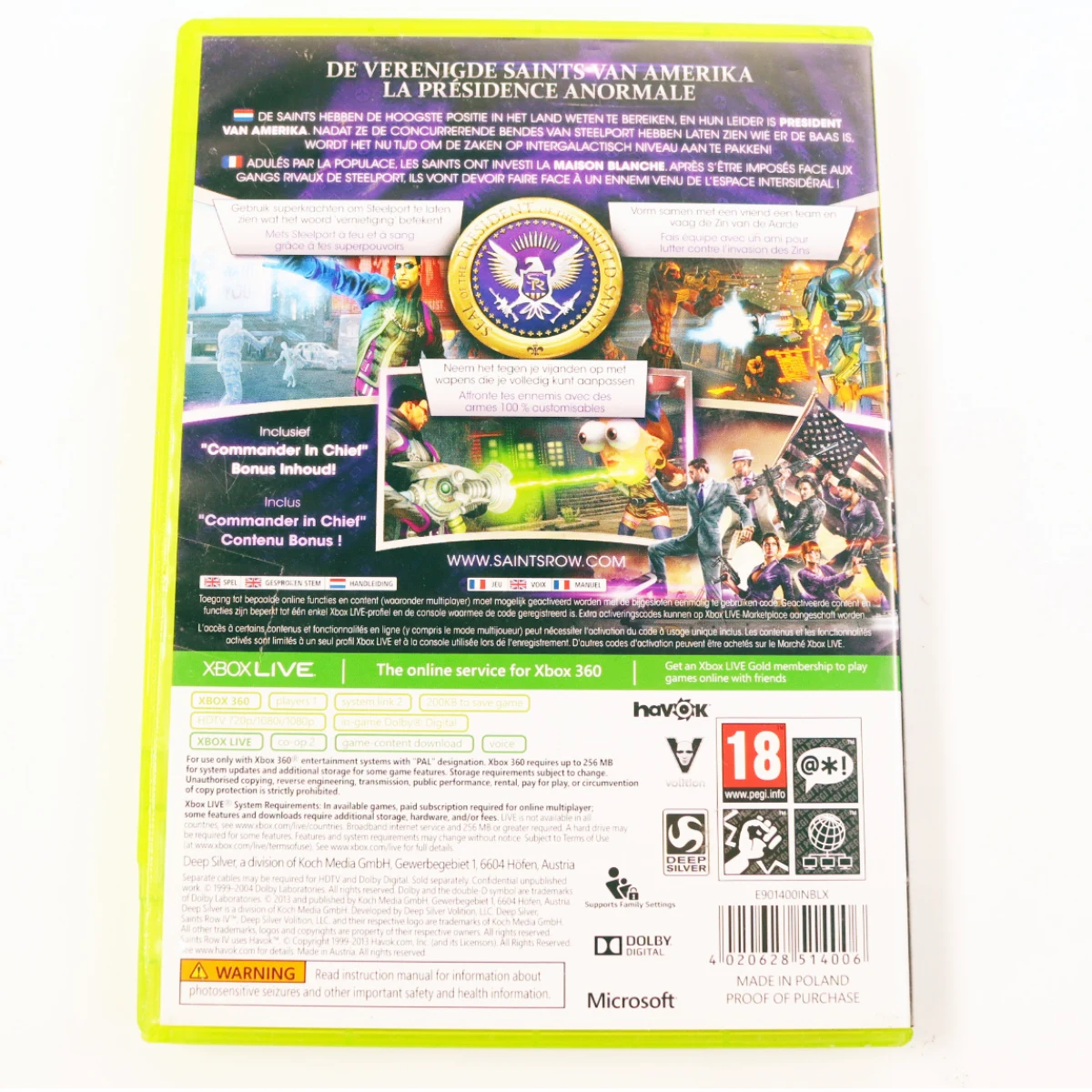 Xbox 360 - Saints Row IV - productfoto 3