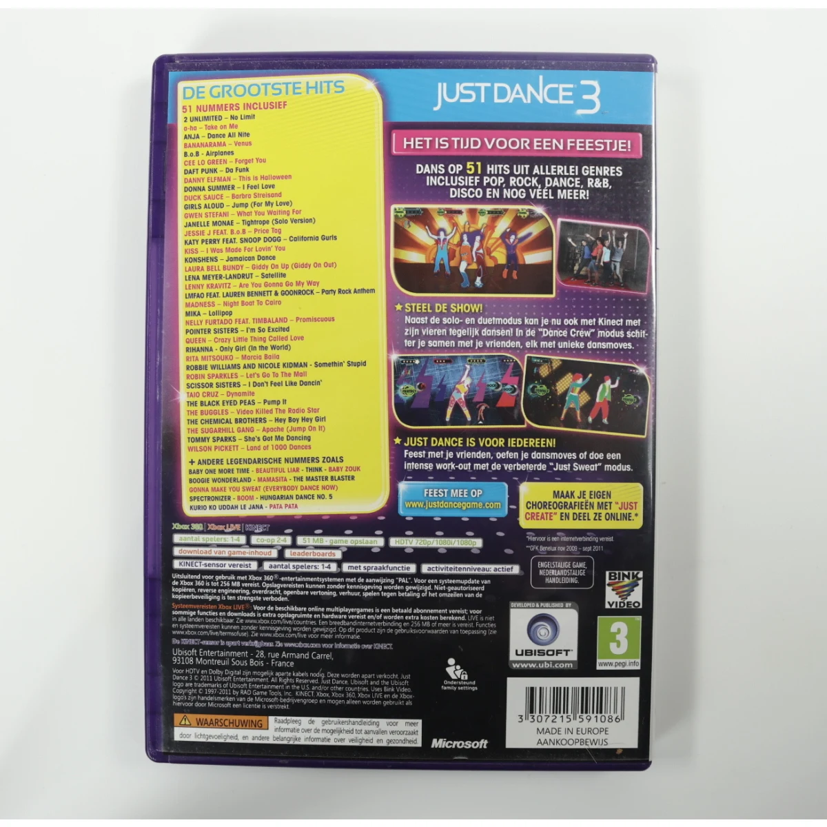 Xbox 360 - Just Dance 3 [Kinect] - productfoto 3