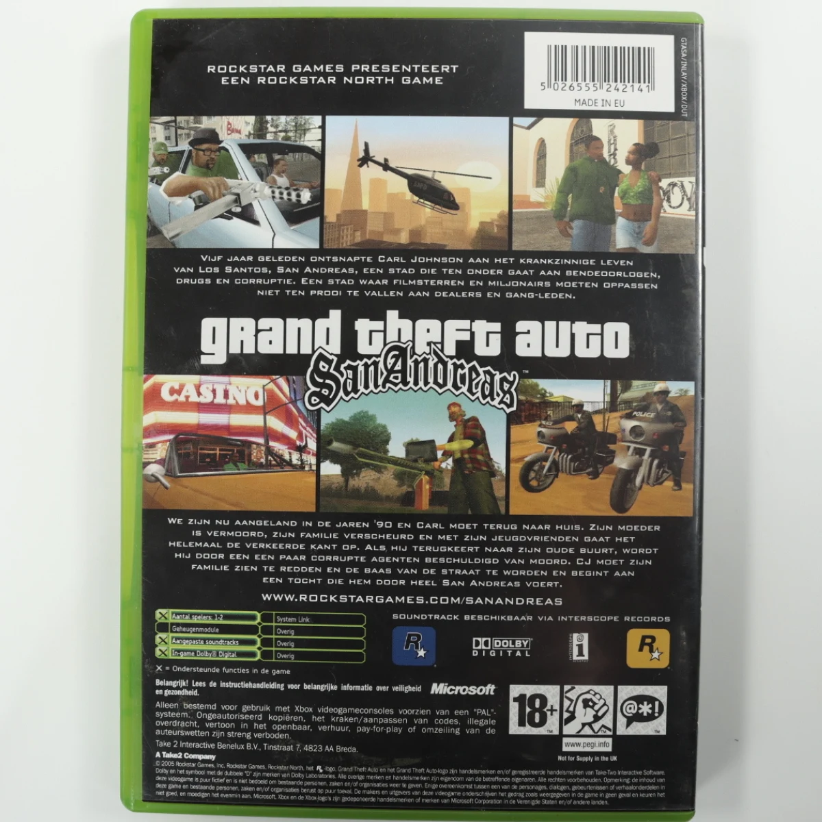 Xbox Classic - Grand Theft Auto: San Andreas - productfoto 3