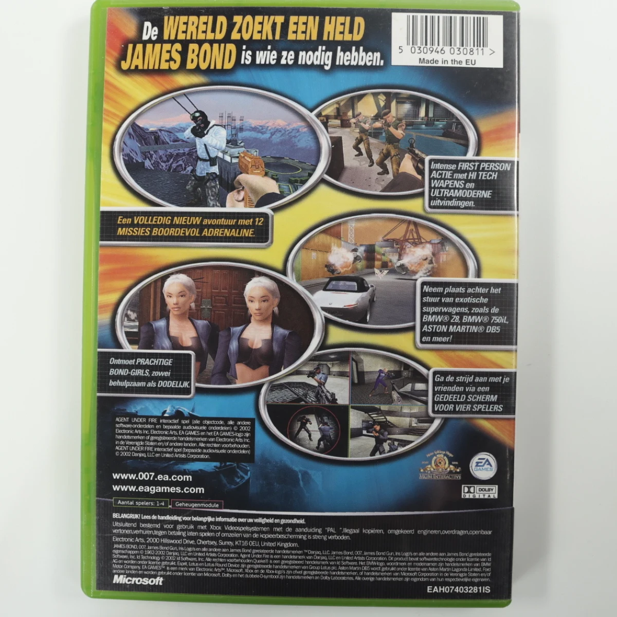 Xbox Classic - 007: Agent Under Fire - EA Redwood Shores - productfoto 3