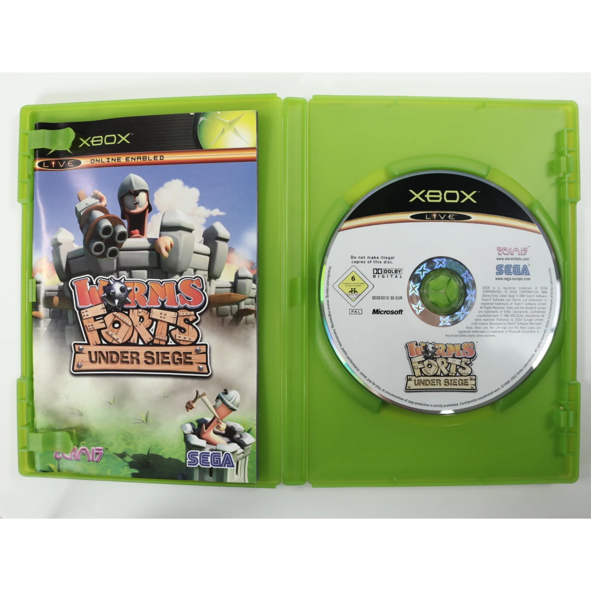 Xbox Classic - Worms Forts: Under Siege - productfoto 2