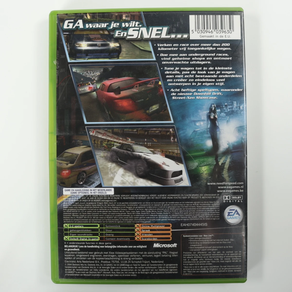 Xbox Classic - Need For Speed Underground 2 - productfoto 3