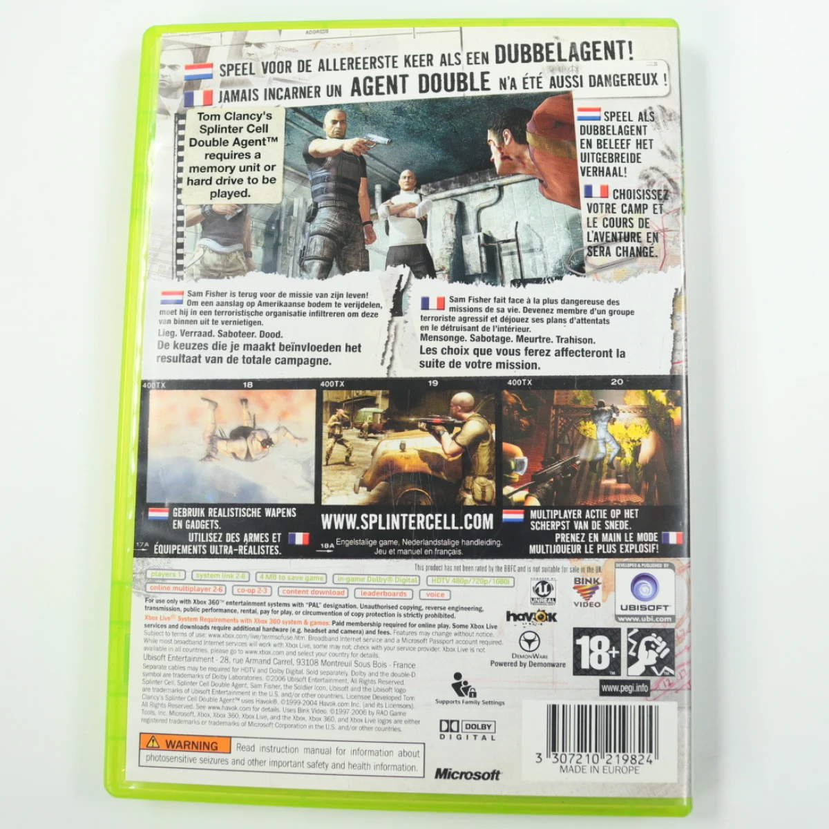Xbox 360 - Splinter Cell Double Agent [No Manual] - productfoto 2