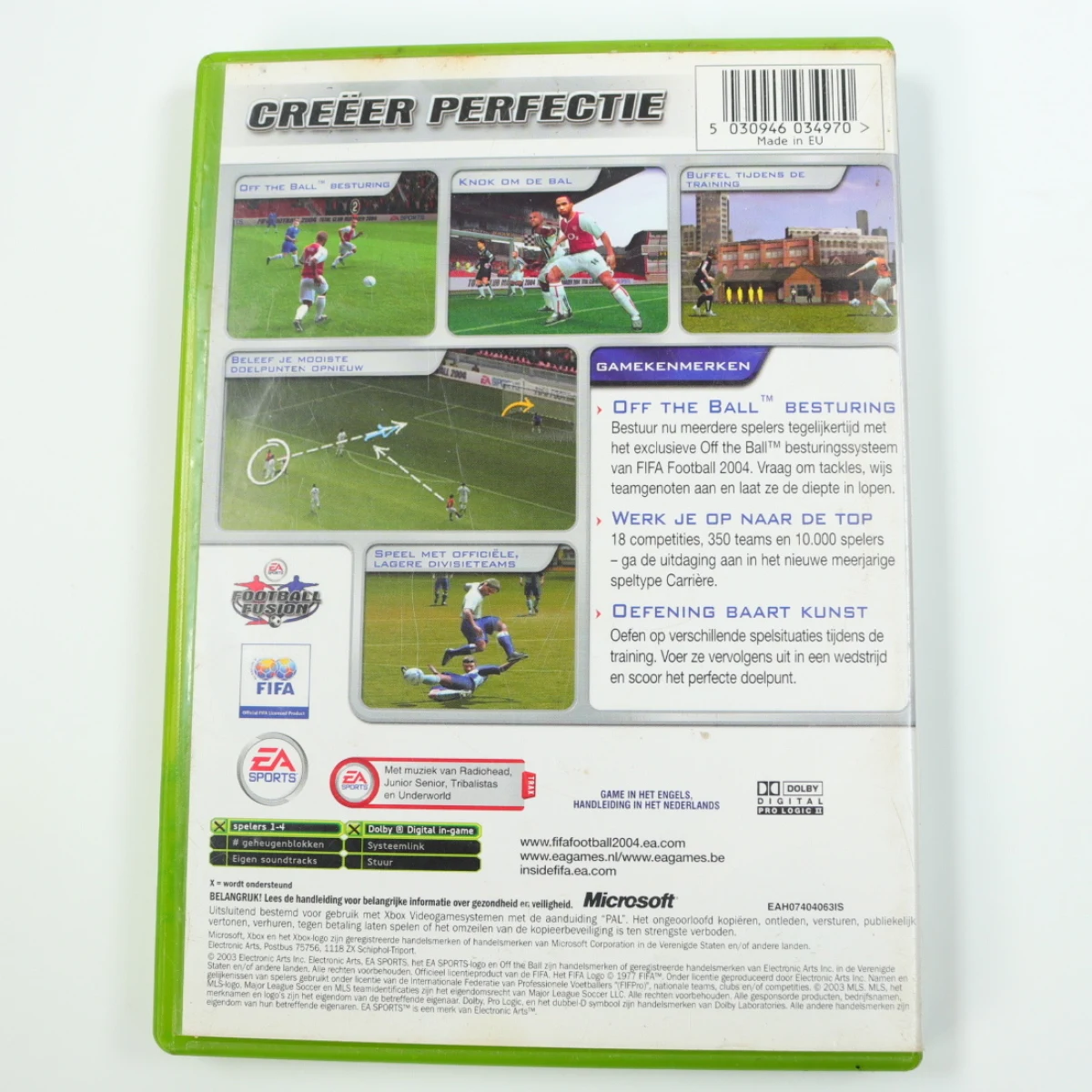 Xbox Classic - FIFA Football 2004 - productfoto 2