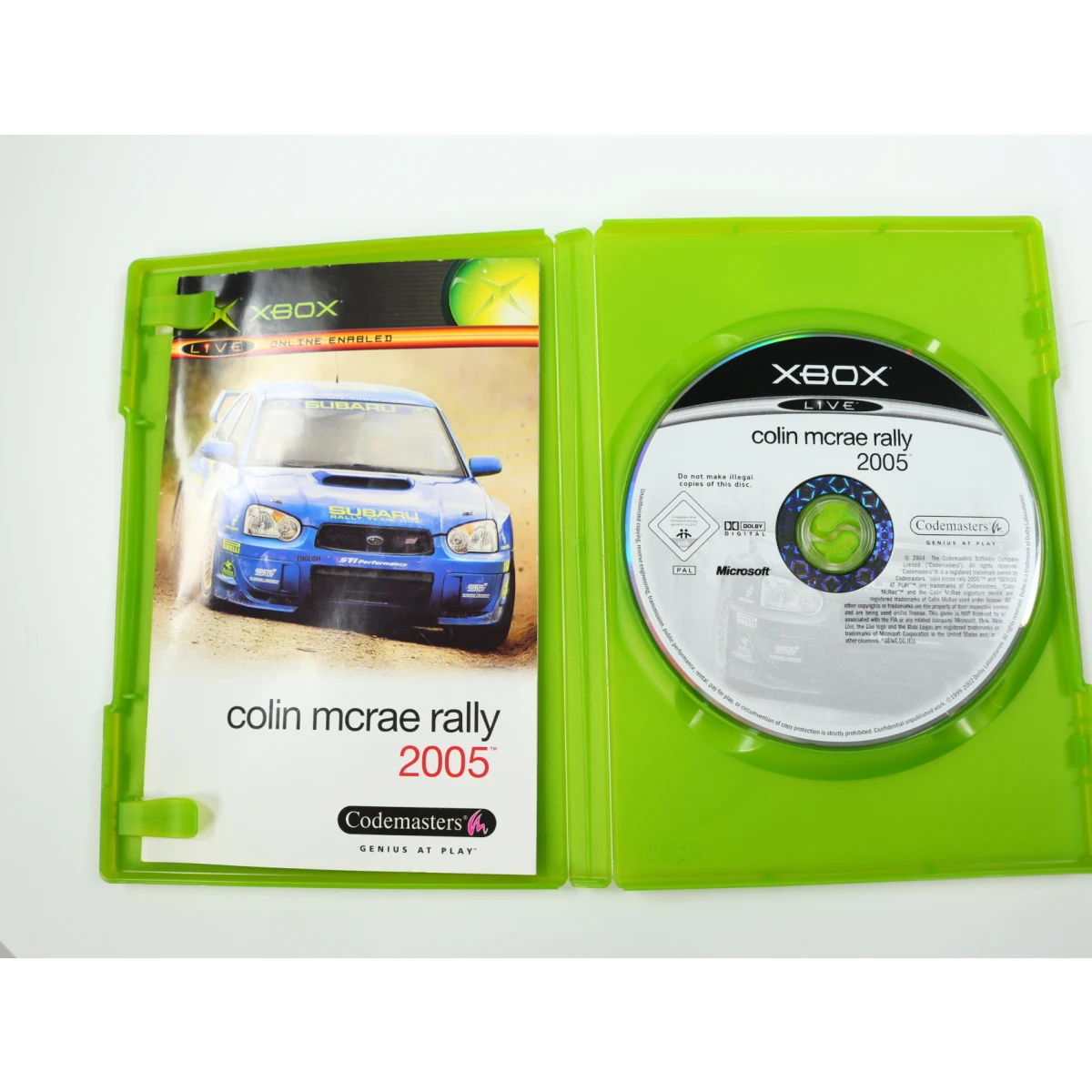 Xbox Classic - colin mcrae rally 2005 - productfoto 3