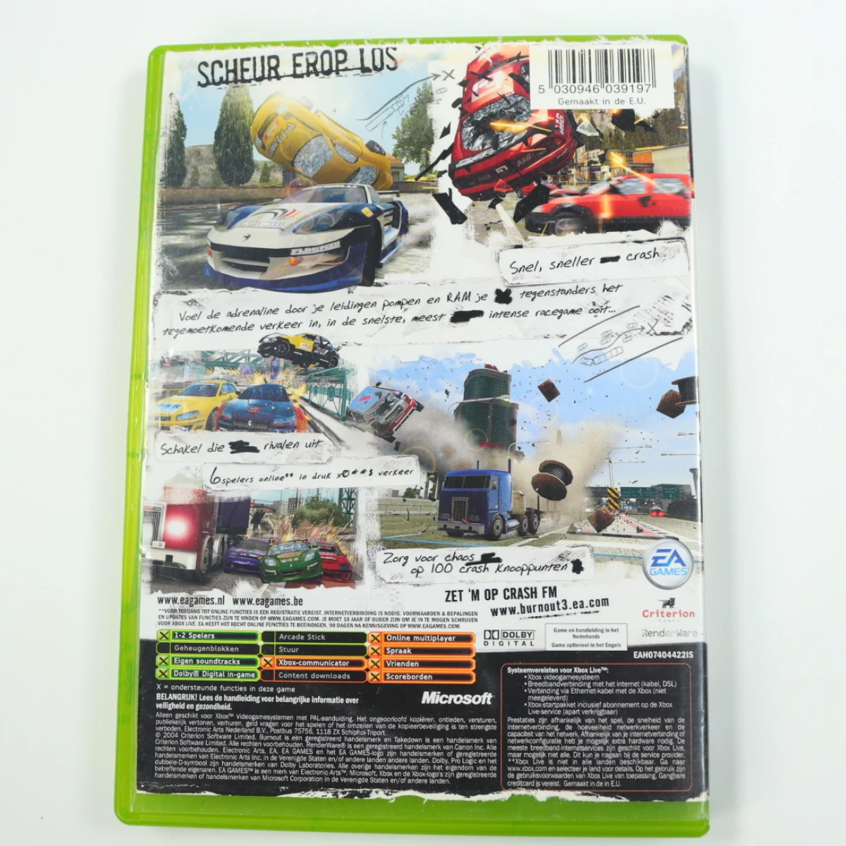 Xbox Classic - Burnout 3 Takedown - productfoto 2