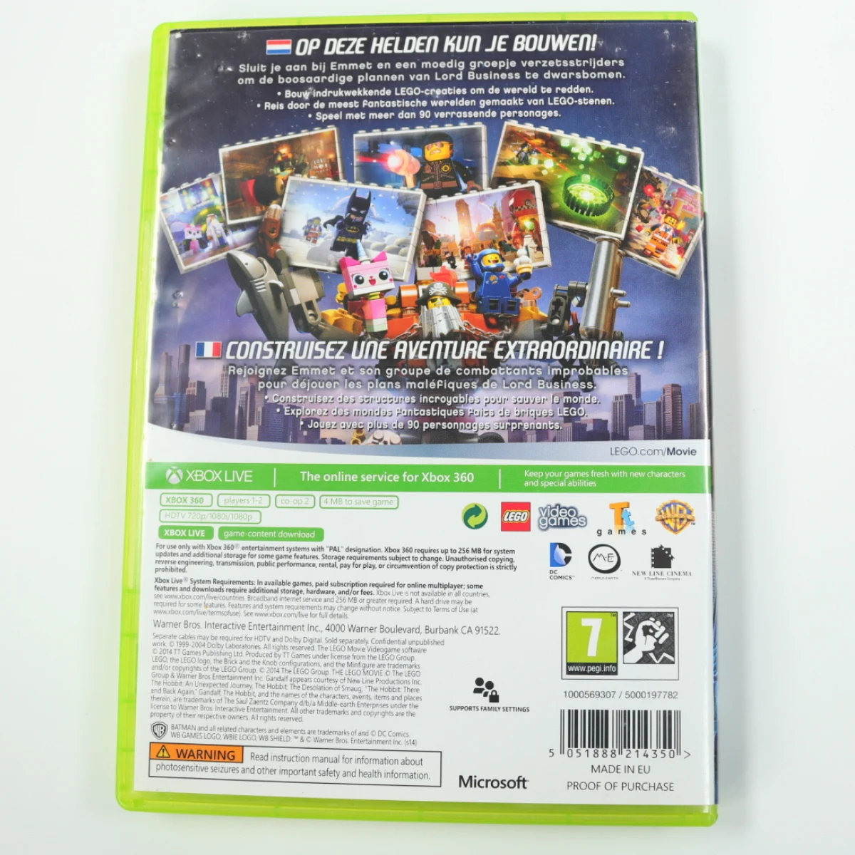 Xbox 360 - The Lego Movie Videogame - productfoto 2