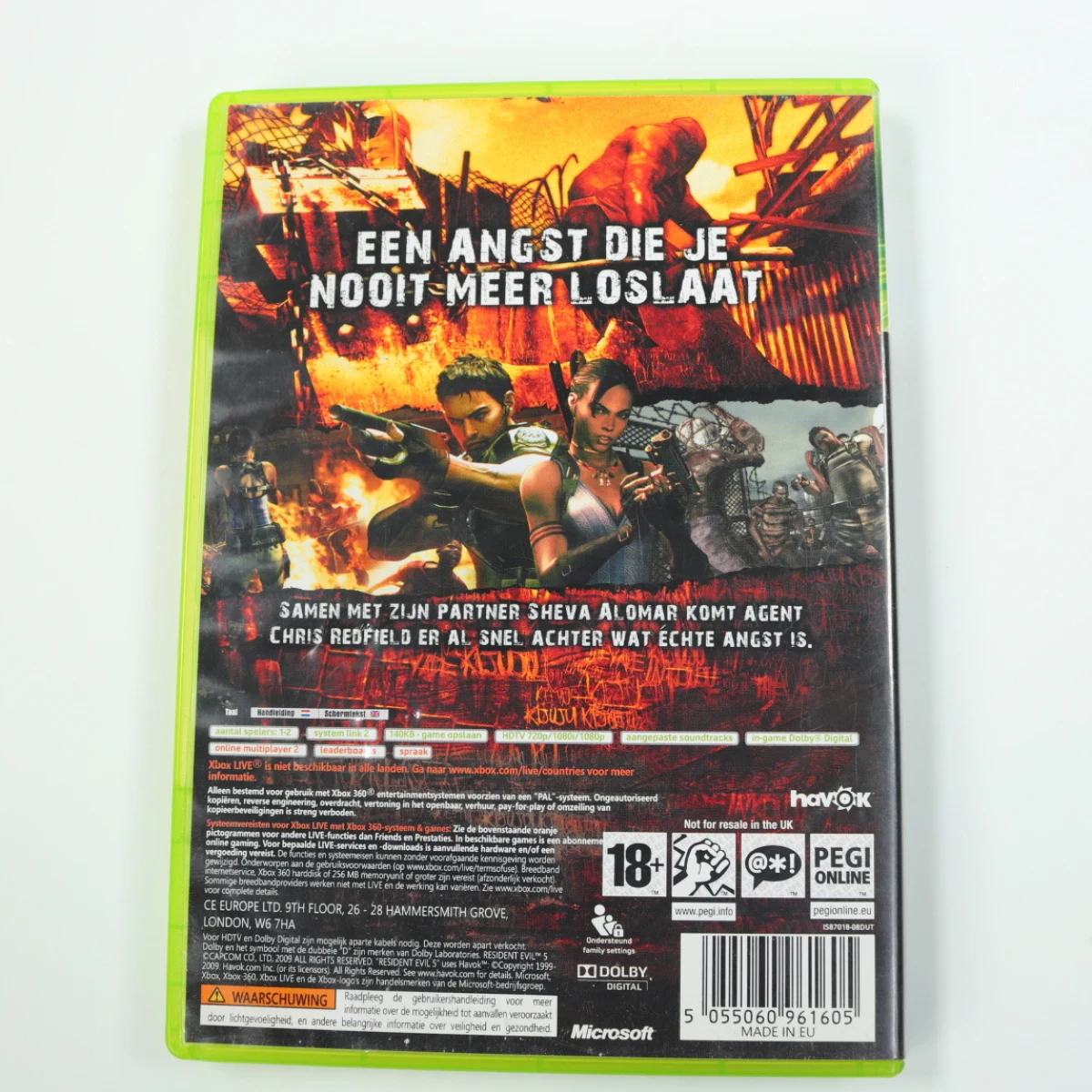 Xbox 360 - Resident Evil 5 - productfoto 2