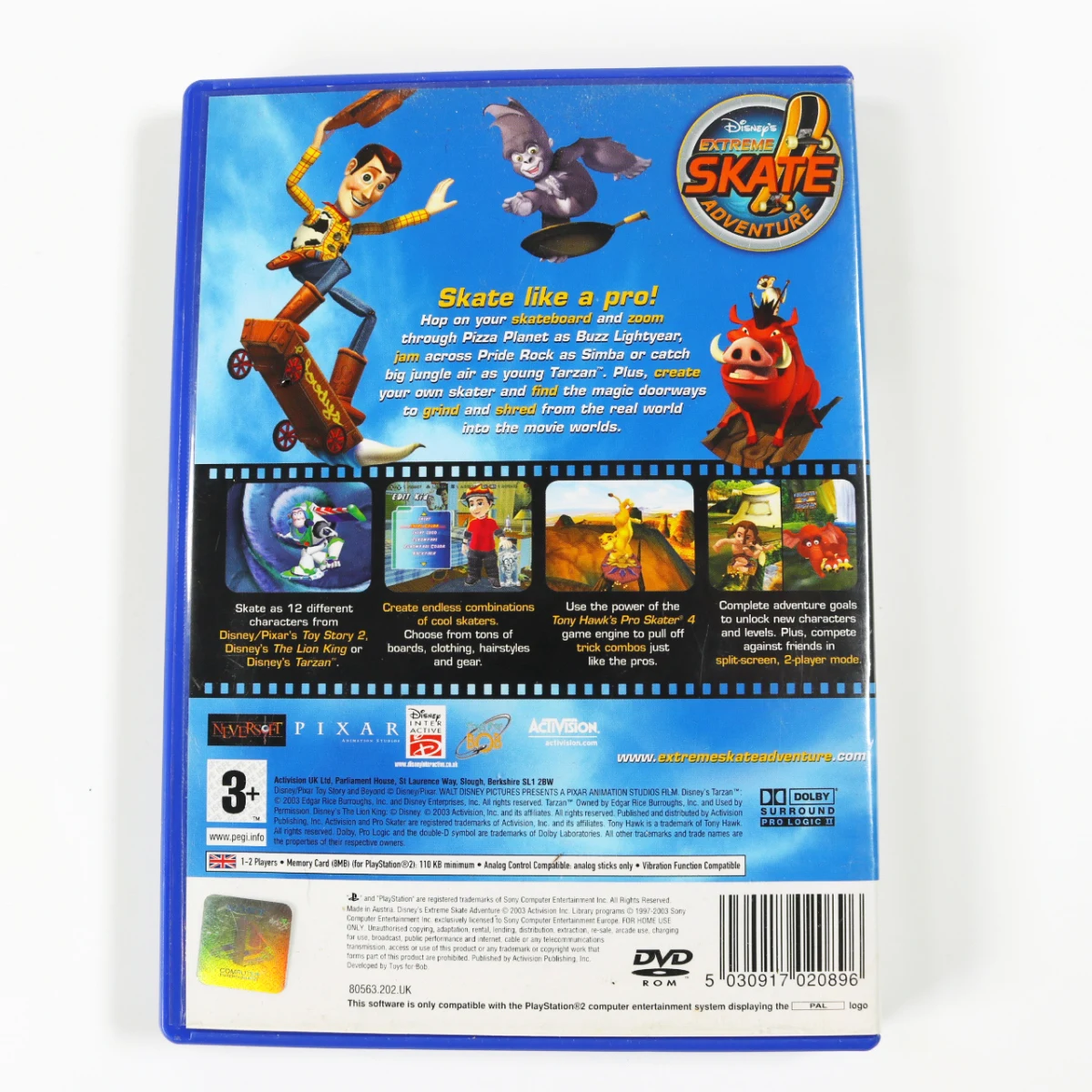 PlayStation 2 - Disney's Extreme Skate Adventure - productfoto 2