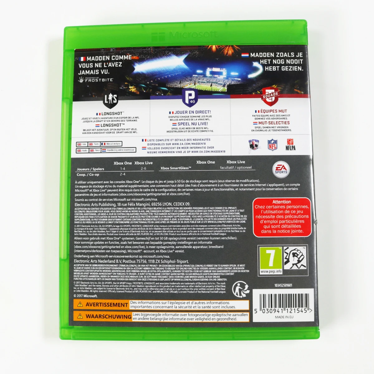 Xbox one - NFL Madden 18 [Gebruikt] - Gebruikt - productfoto 2