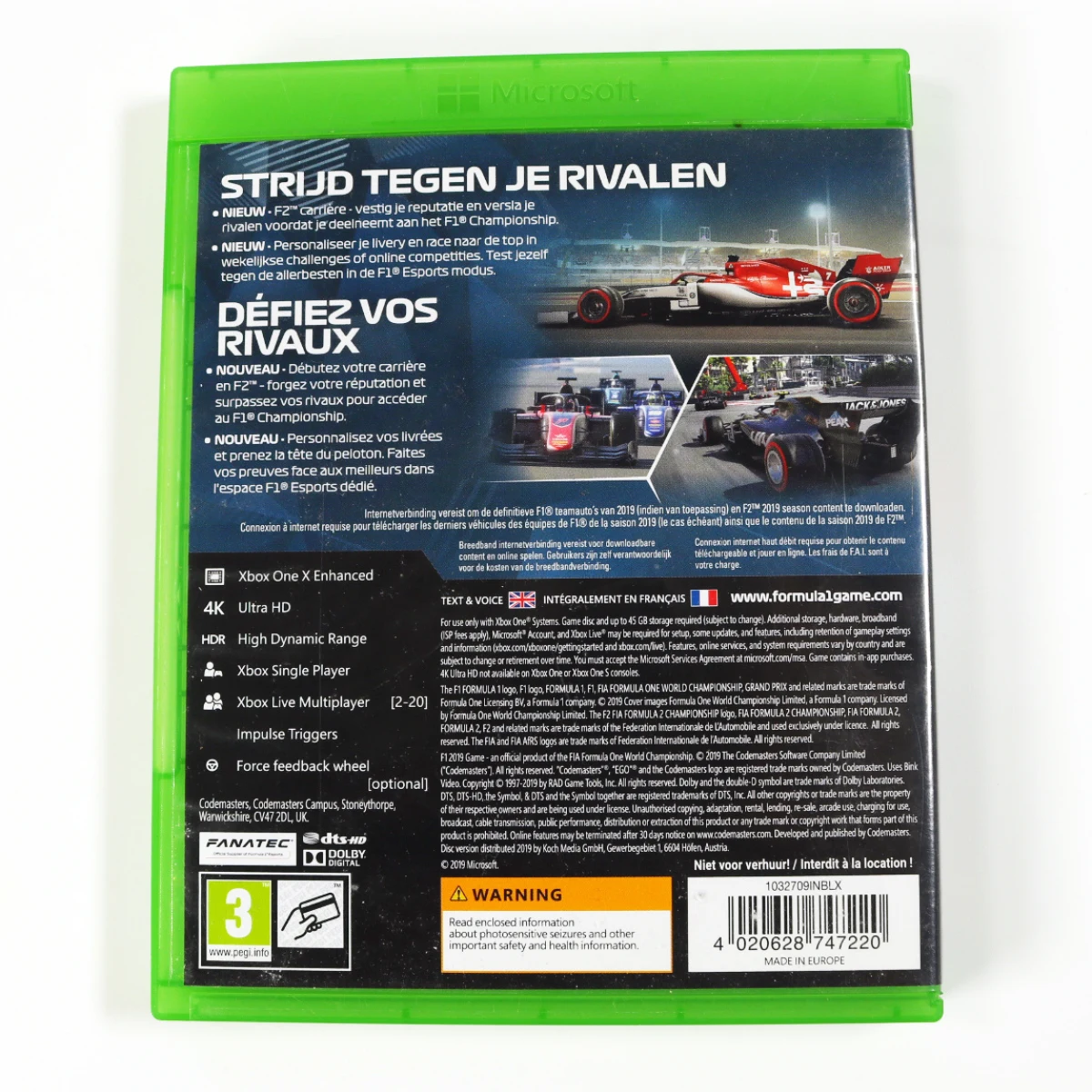 Xbox one - F1 2019 [Gebruikt] - Codemasters Birmingham - Gebruikt - productfoto 2