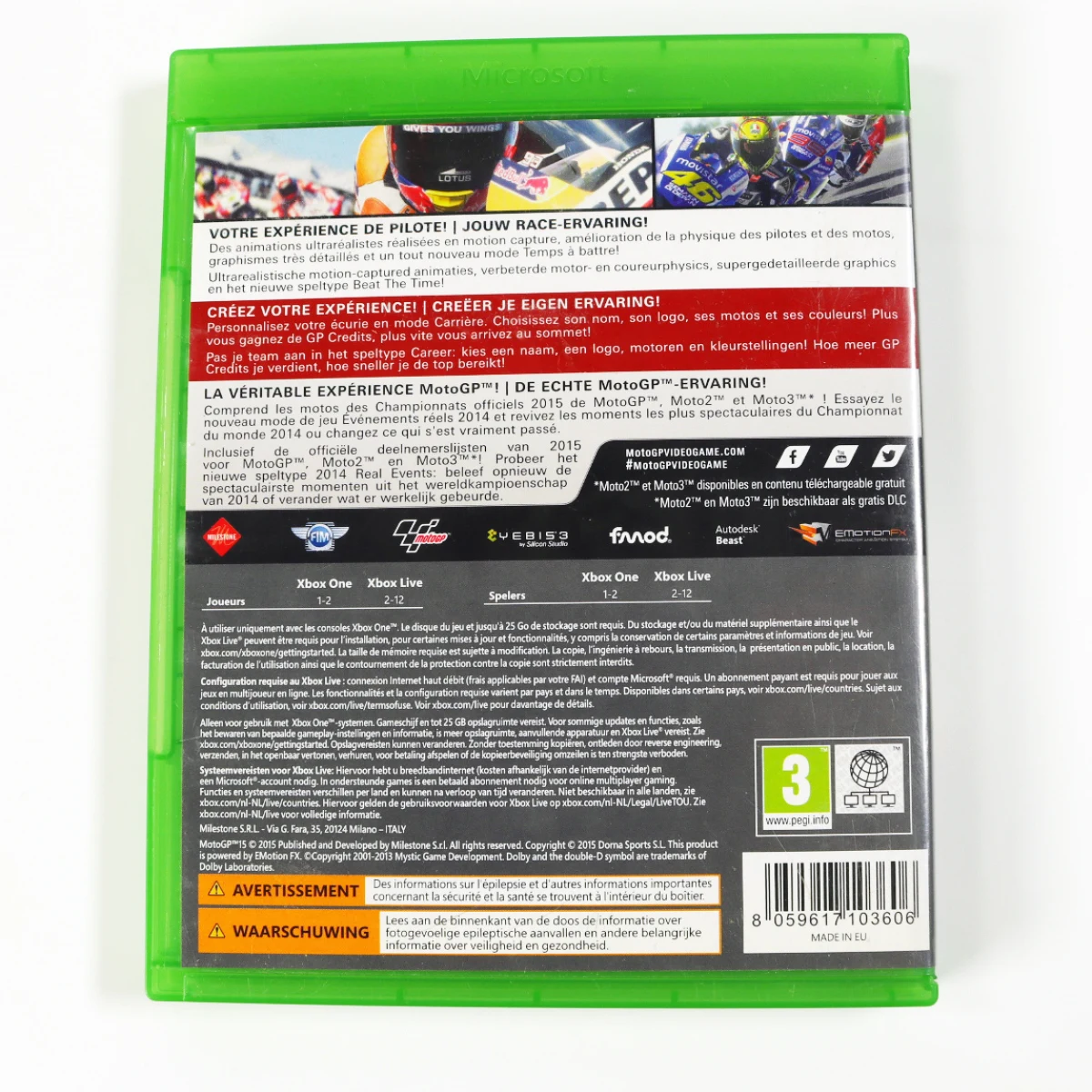 Xbox one - MotoGp 15 [Gebruikt] - Gebruikt - productfoto 2