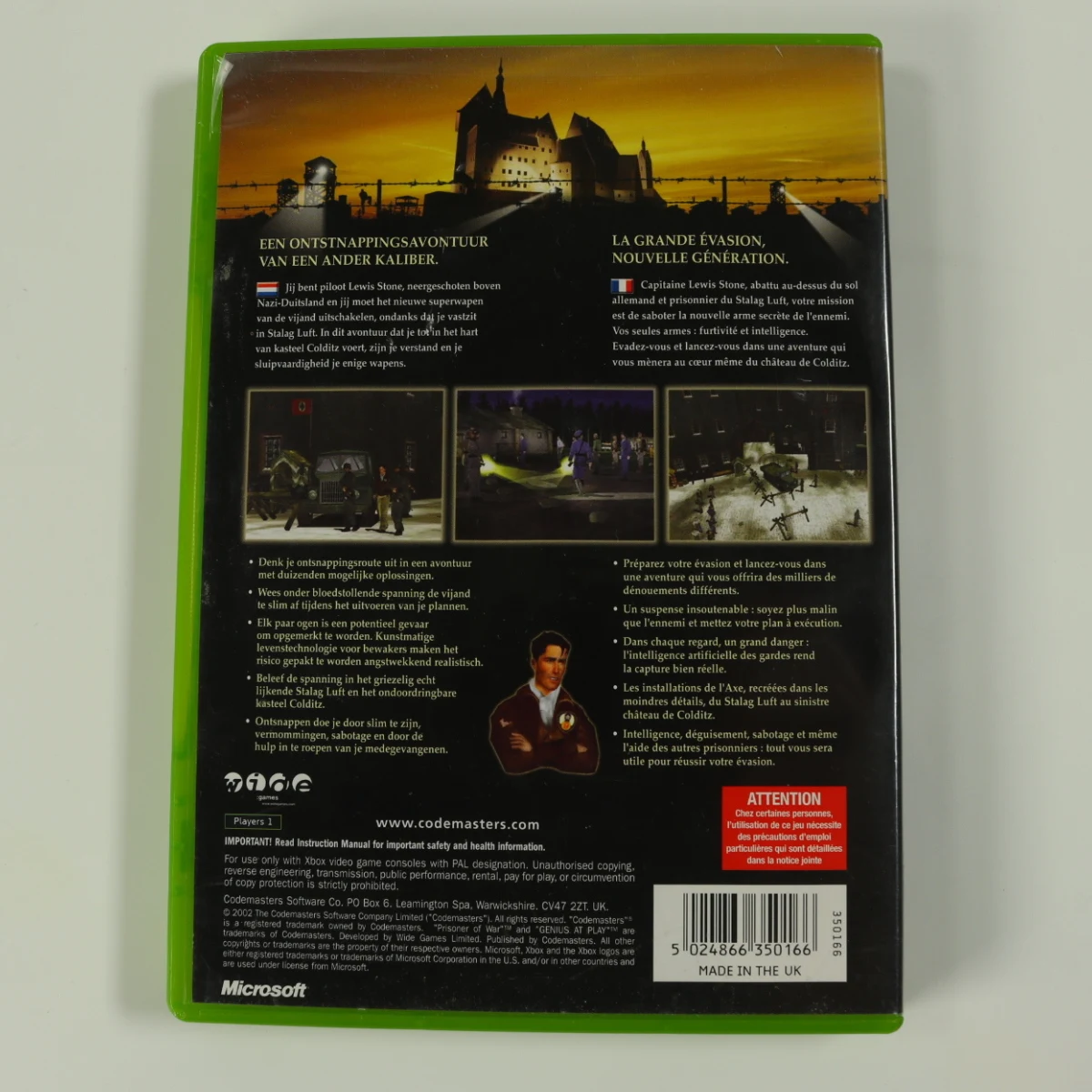 Xbox Classic - Prisoner of War - productfoto 2