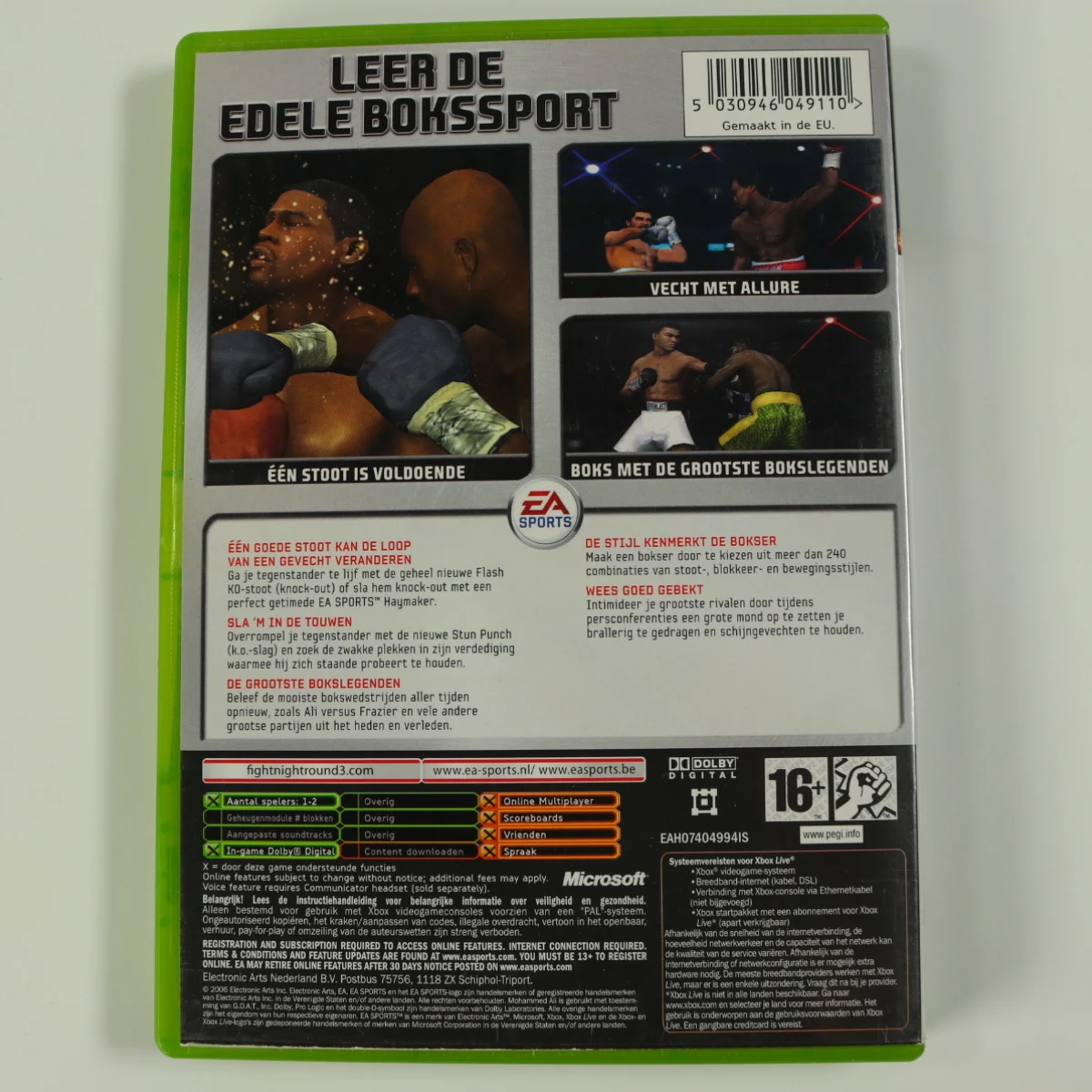 Xbox Classic - Fight Night Round 3 - productfoto 2