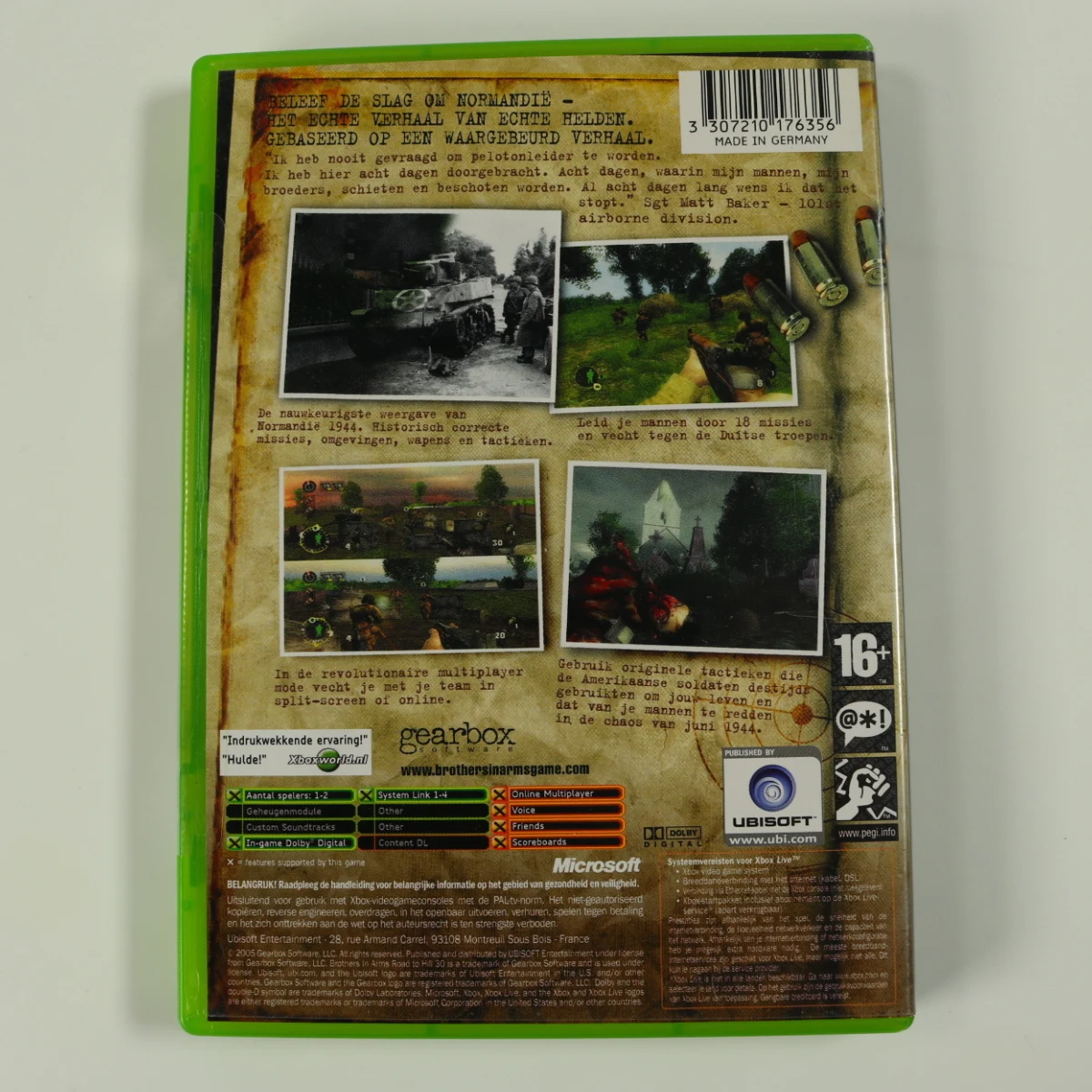 Xbox Classic - Brothers in Arms: Road to Hill 30 - productfoto 2