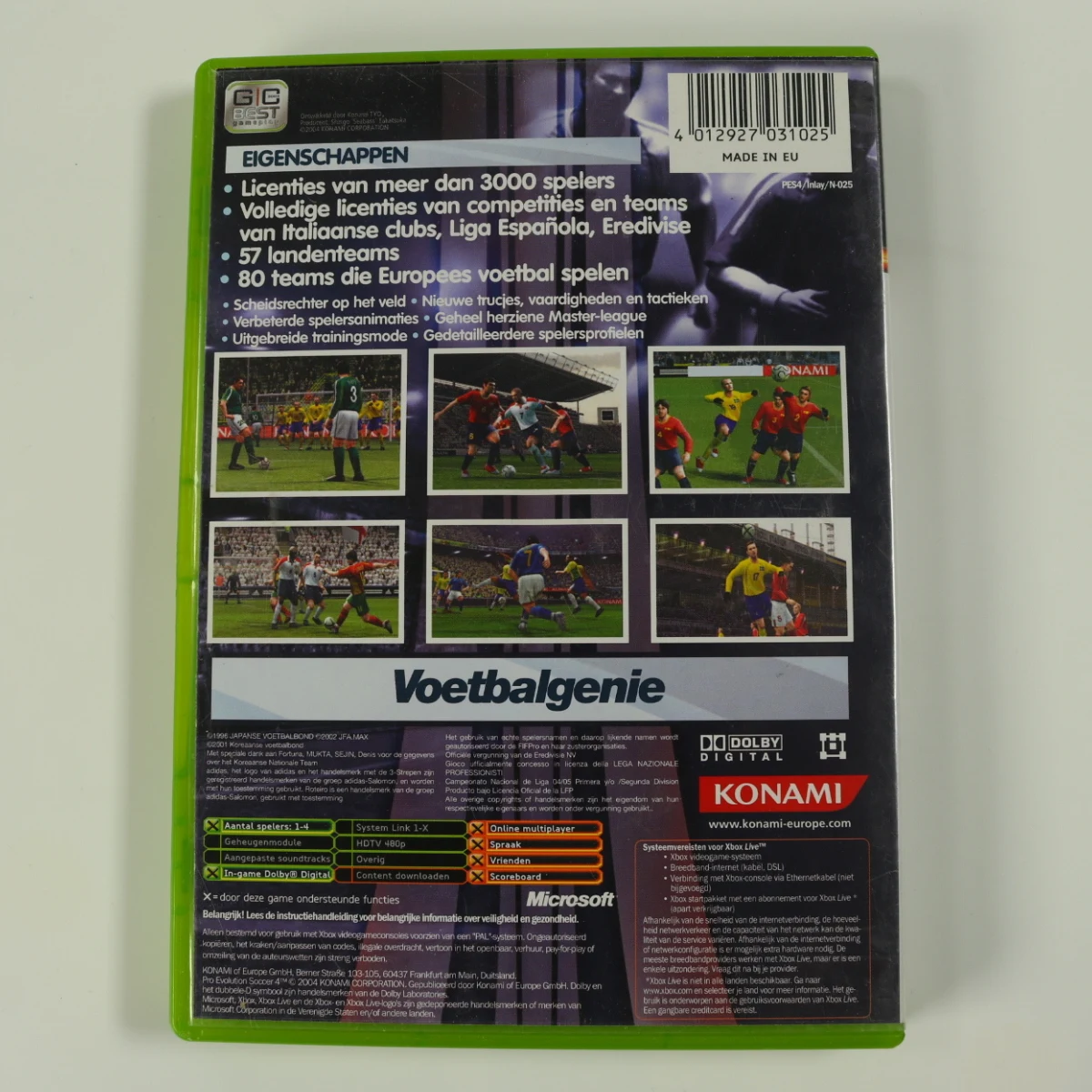 Xbox Classic - Pro Evolution Soccer 4 - productfoto 2