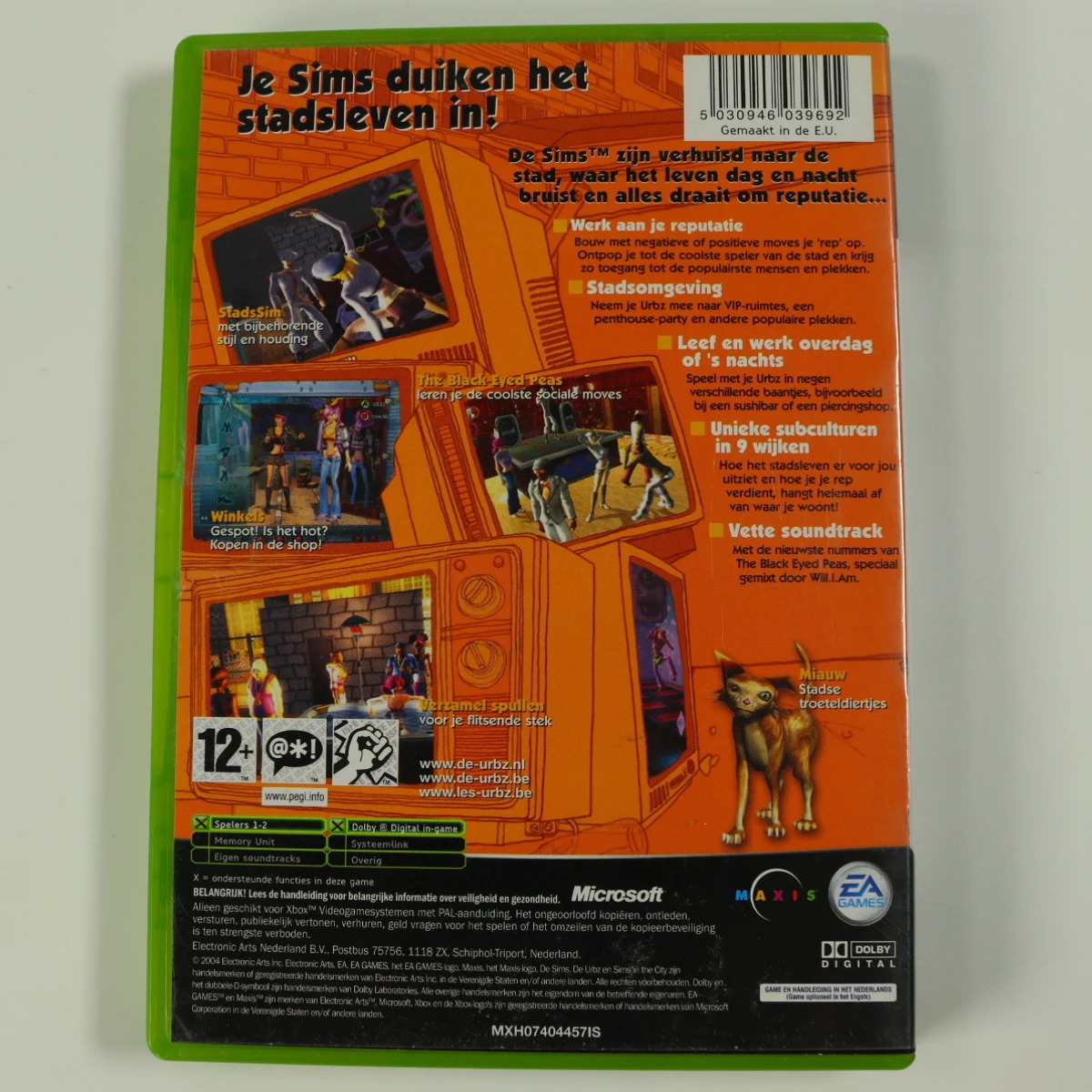 Xbox Classic - The Urbz: Sims in the City - productfoto 2