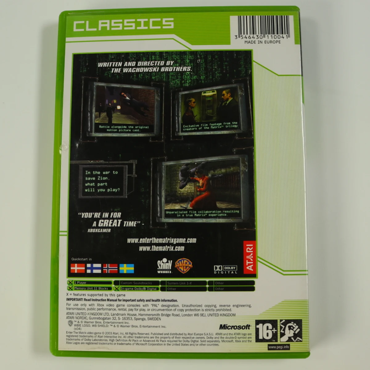 Xbox Classic - Enter The Matrix [Classics] - productfoto 2