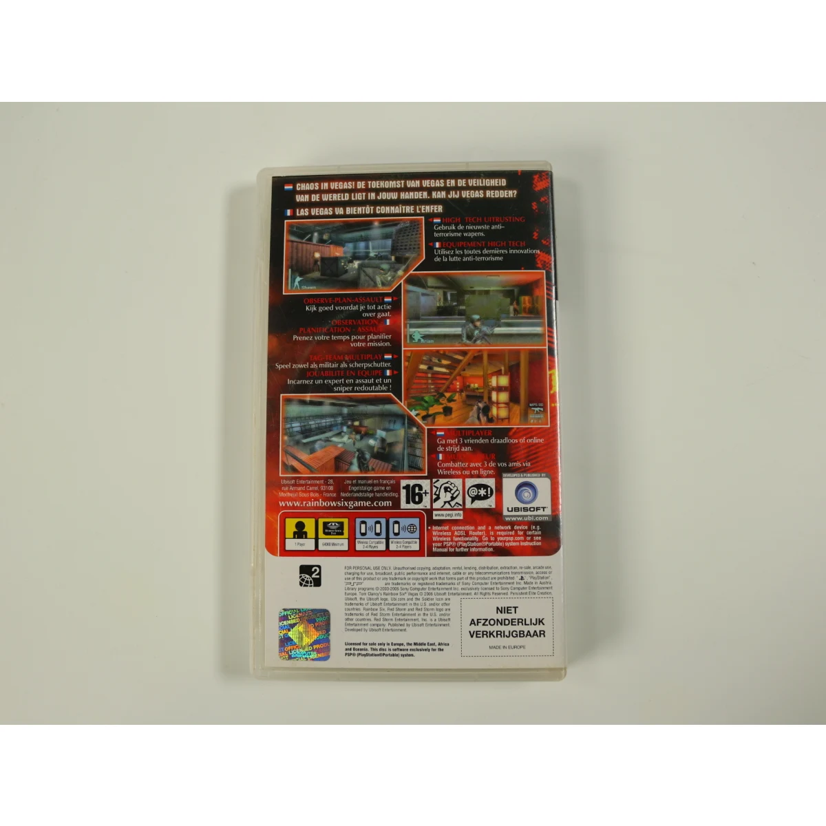 PSP - Tom Clancy's Rainbow Six: Vegas - productfoto 2