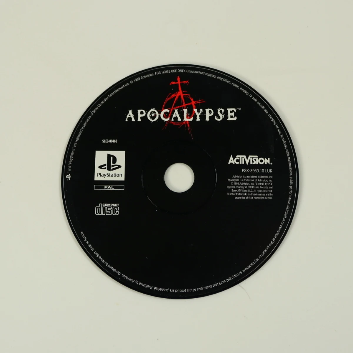 PlayStation 1 - Apocalypse [Geen Hoesje]