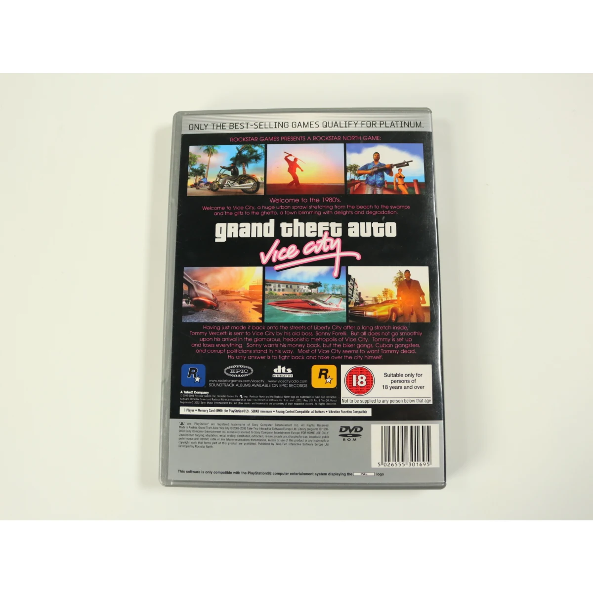 PlayStation 2 - Grand Theft Auto: Vice City [Platinum] - productfoto 2