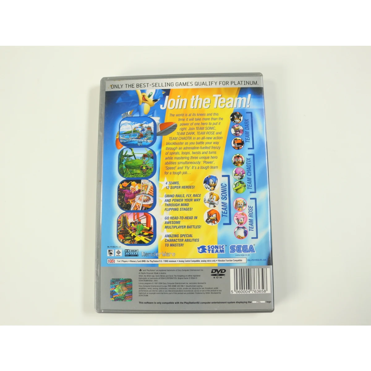 PlayStation 2 - Sonic Heroes [Platinum] - productfoto 2