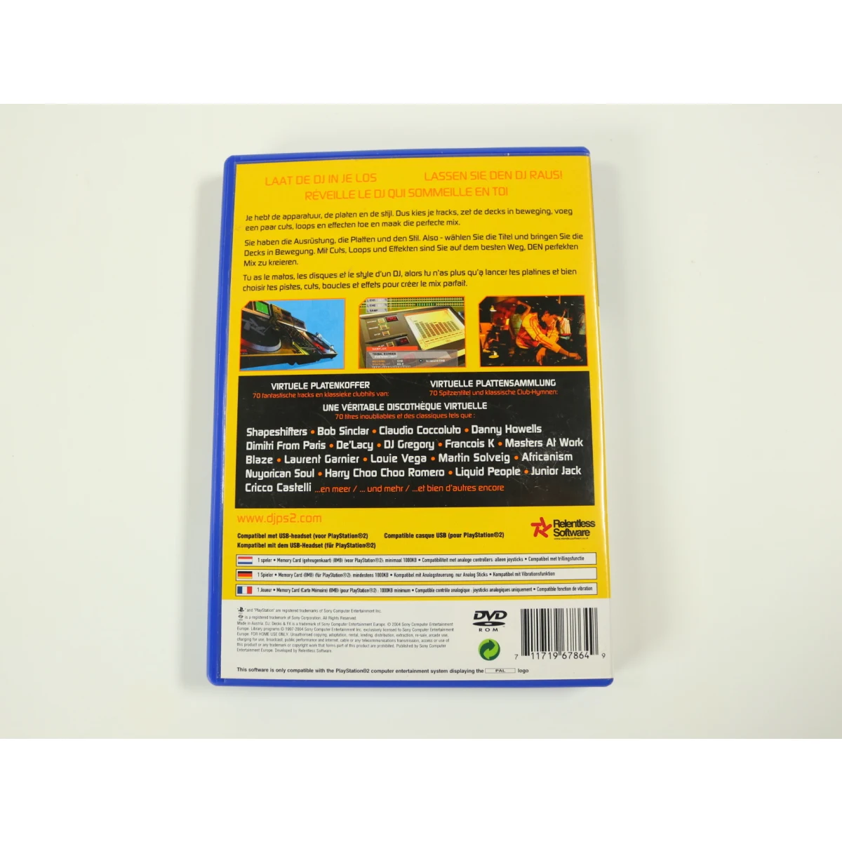 PlayStation 2 - DJ - Decks & FX - productfoto 2