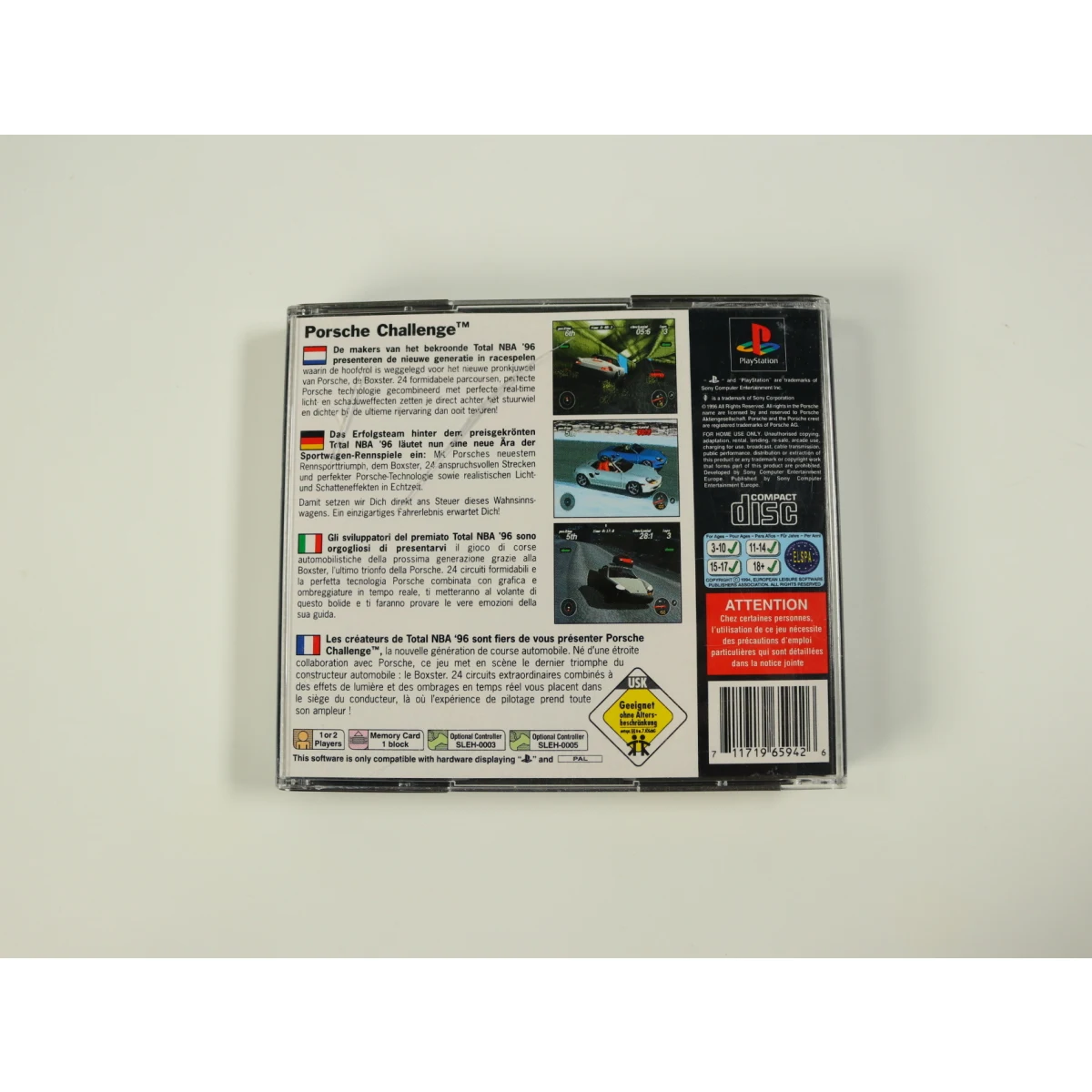 PlayStation 1 - Porsche Challenge - productfoto 2