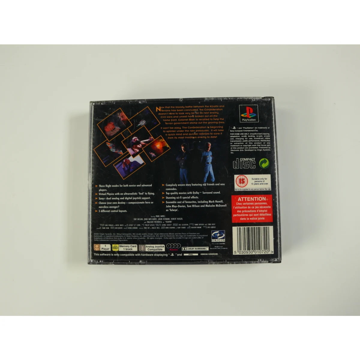 PlayStation 1 - Wing Commander IV - The Price of Freedom - Origin Systems - productfoto 2