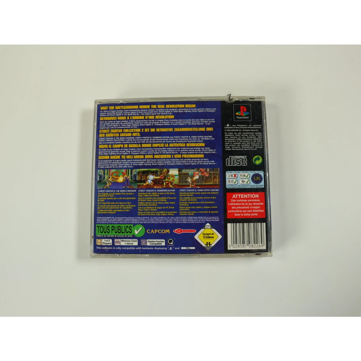 PlayStation 1 - Street Fighter Collection 2 - productfoto 2