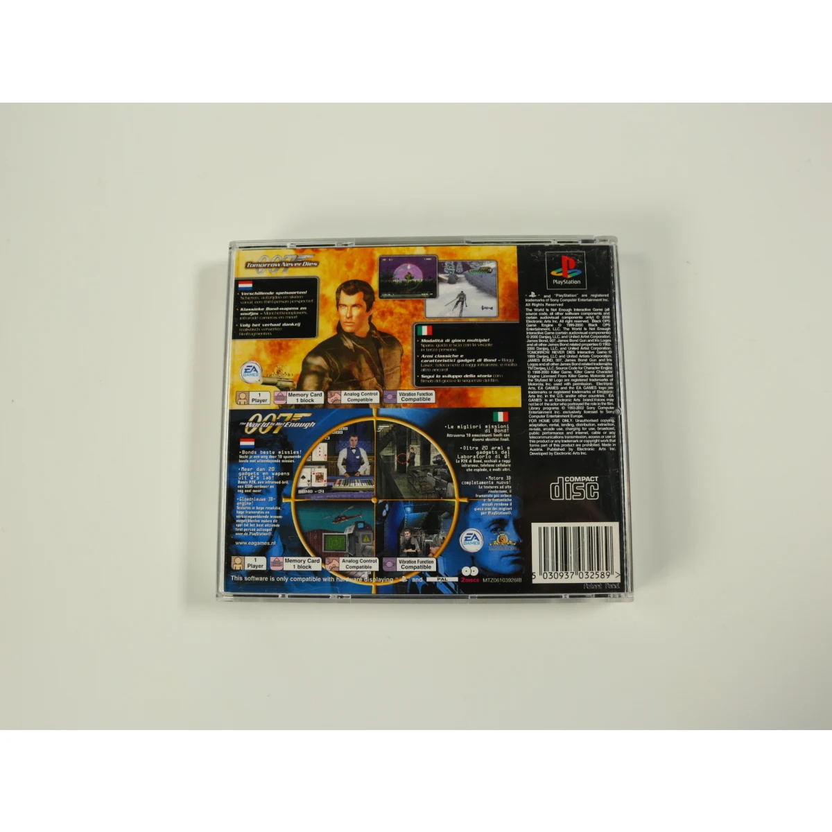 PlayStation 1 - 007: Tomorrow Never Dies & The World Is Not Enough - productfoto 2