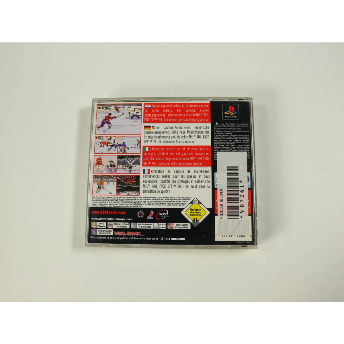 PlayStation 1 - NHL FaceOff 99 - productfoto 2