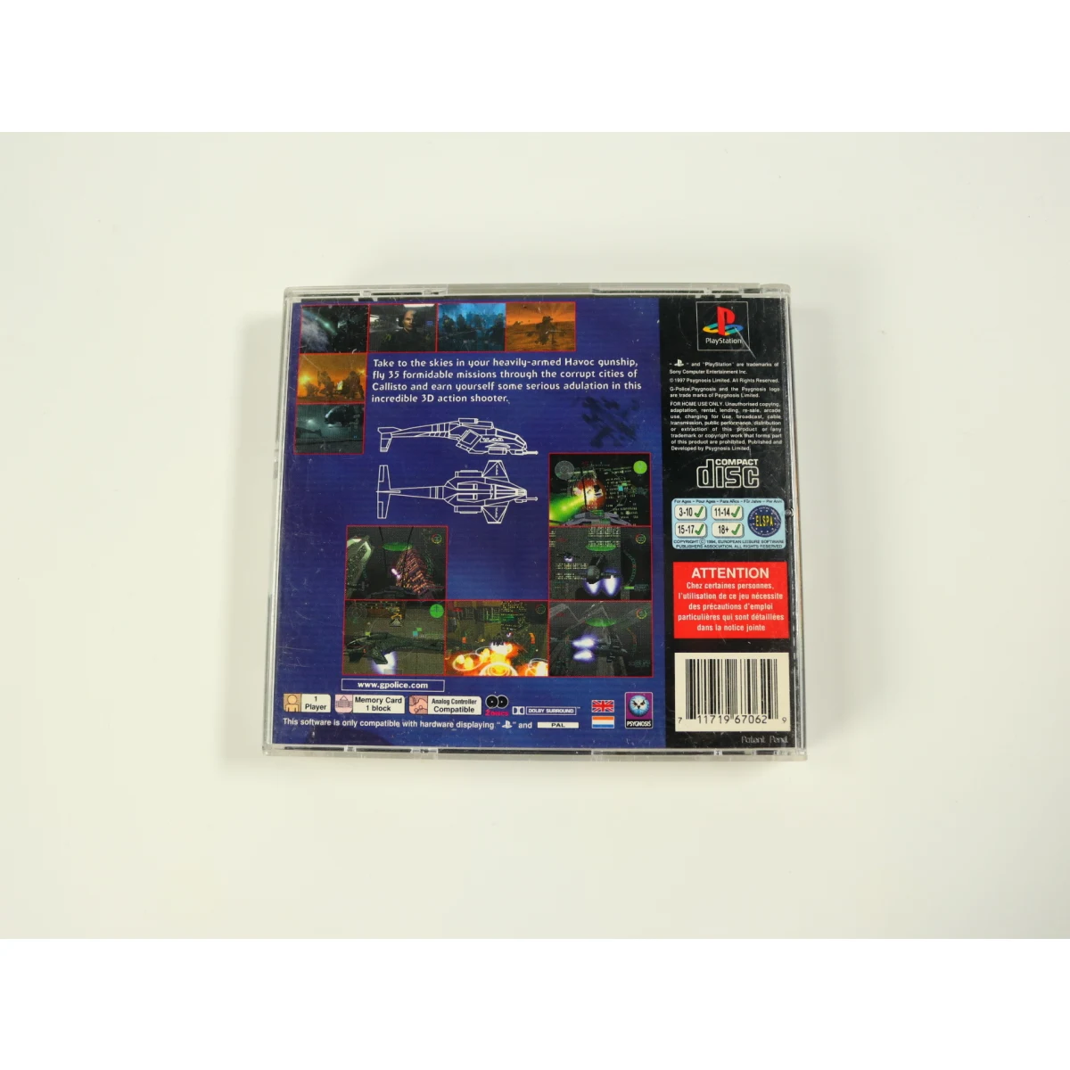 PlayStation 1 - G-Police - productfoto 2